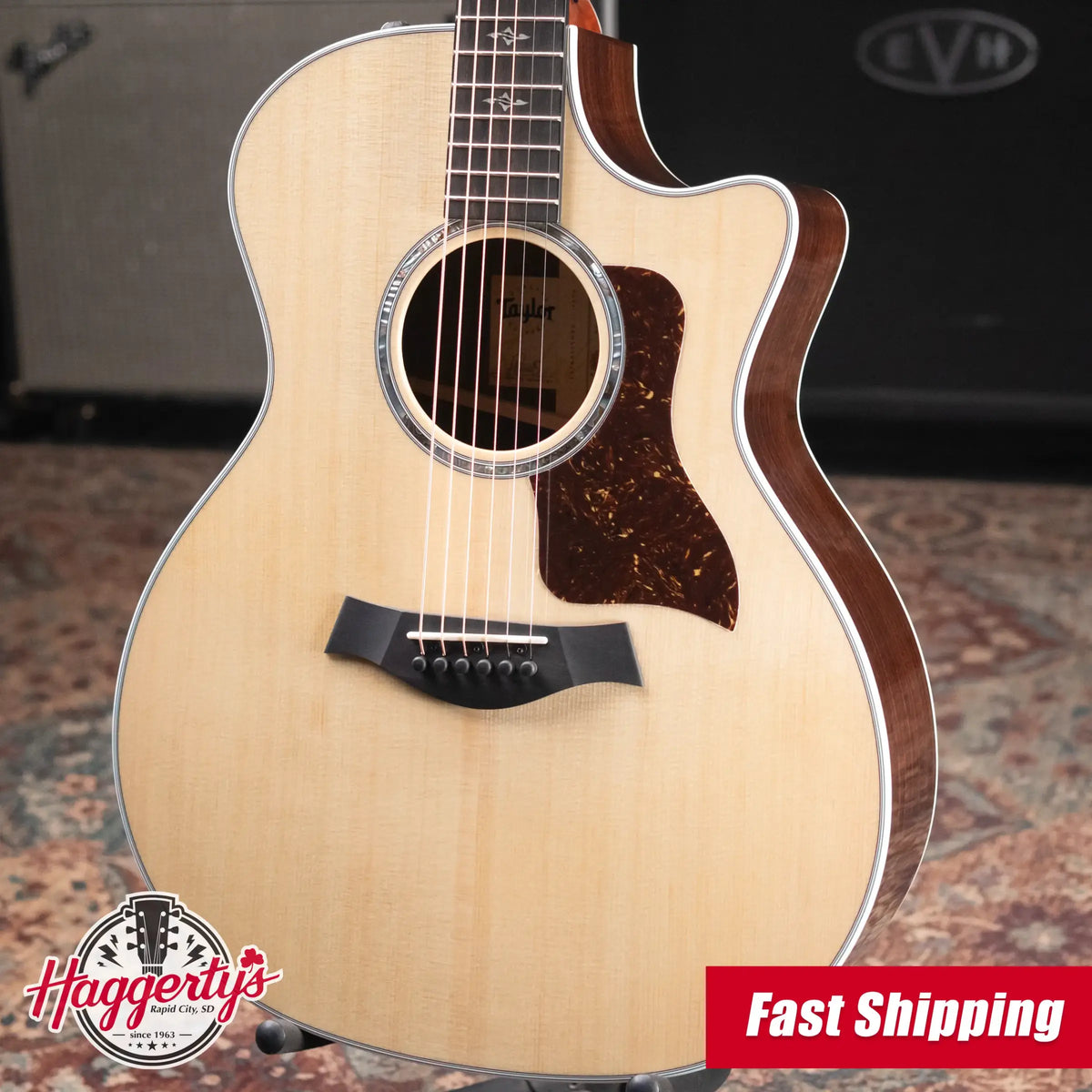 Taylor 414ce Grand Auditorium Acoustic/Electric Guitar - Natural with Hardshell Case - copy