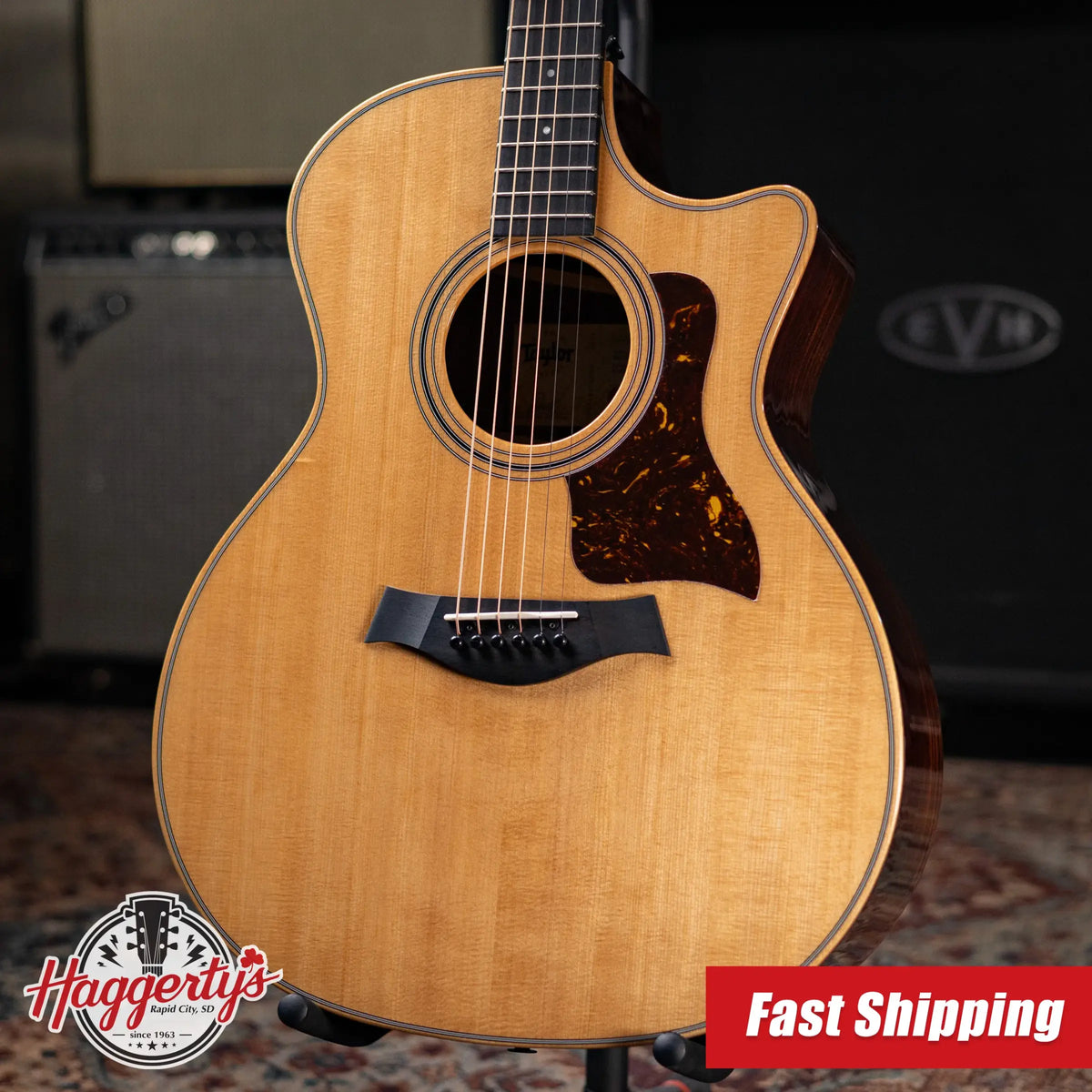 Taylor 414ce Studio Grand Auditorium Acoustic/Electric Guitar - Natural with Gig Bag