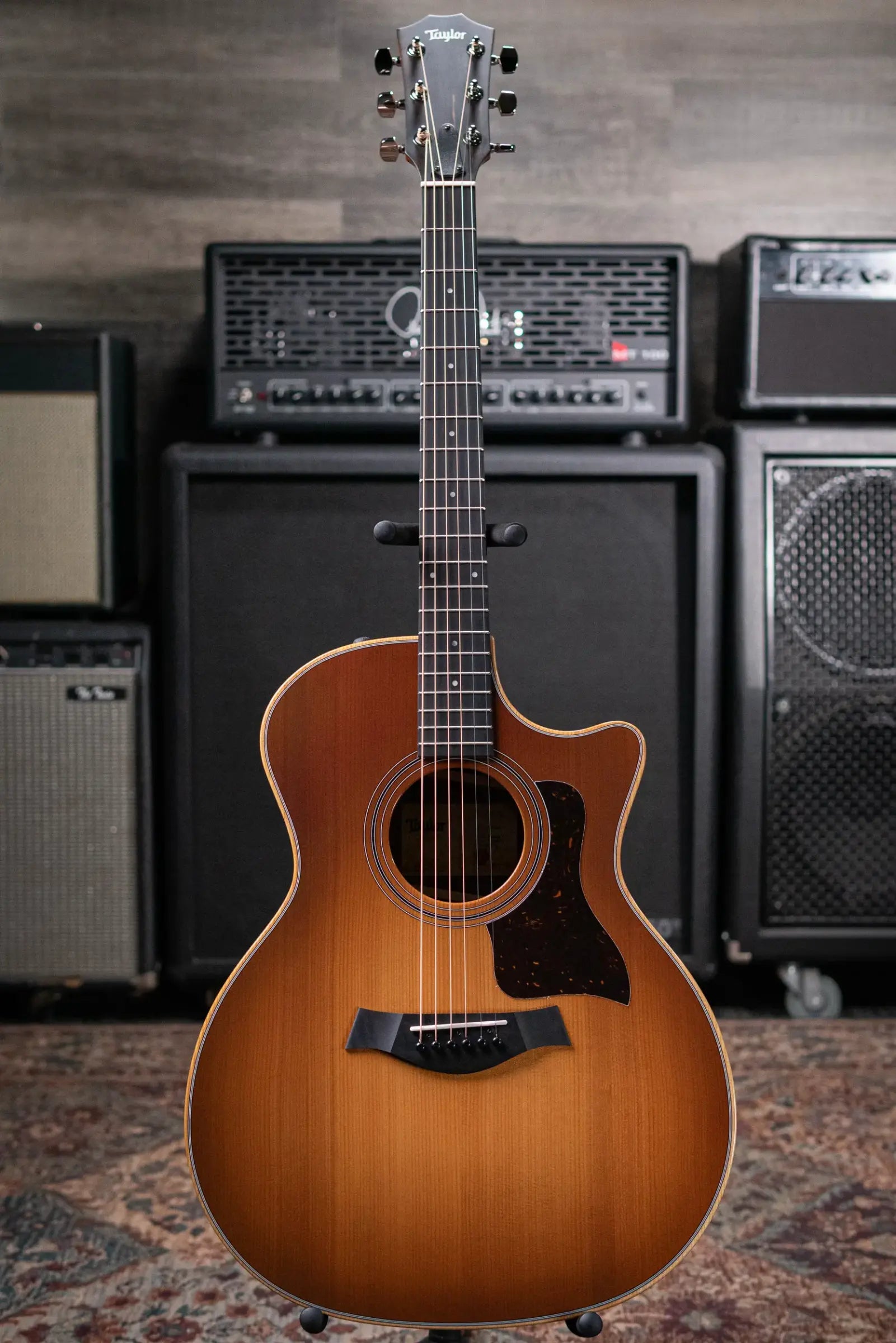 Taylor 414ce Studio Special Edition Grand Auditorium Acoustic/Electric Guitar - Honeyburst with Gig Bag