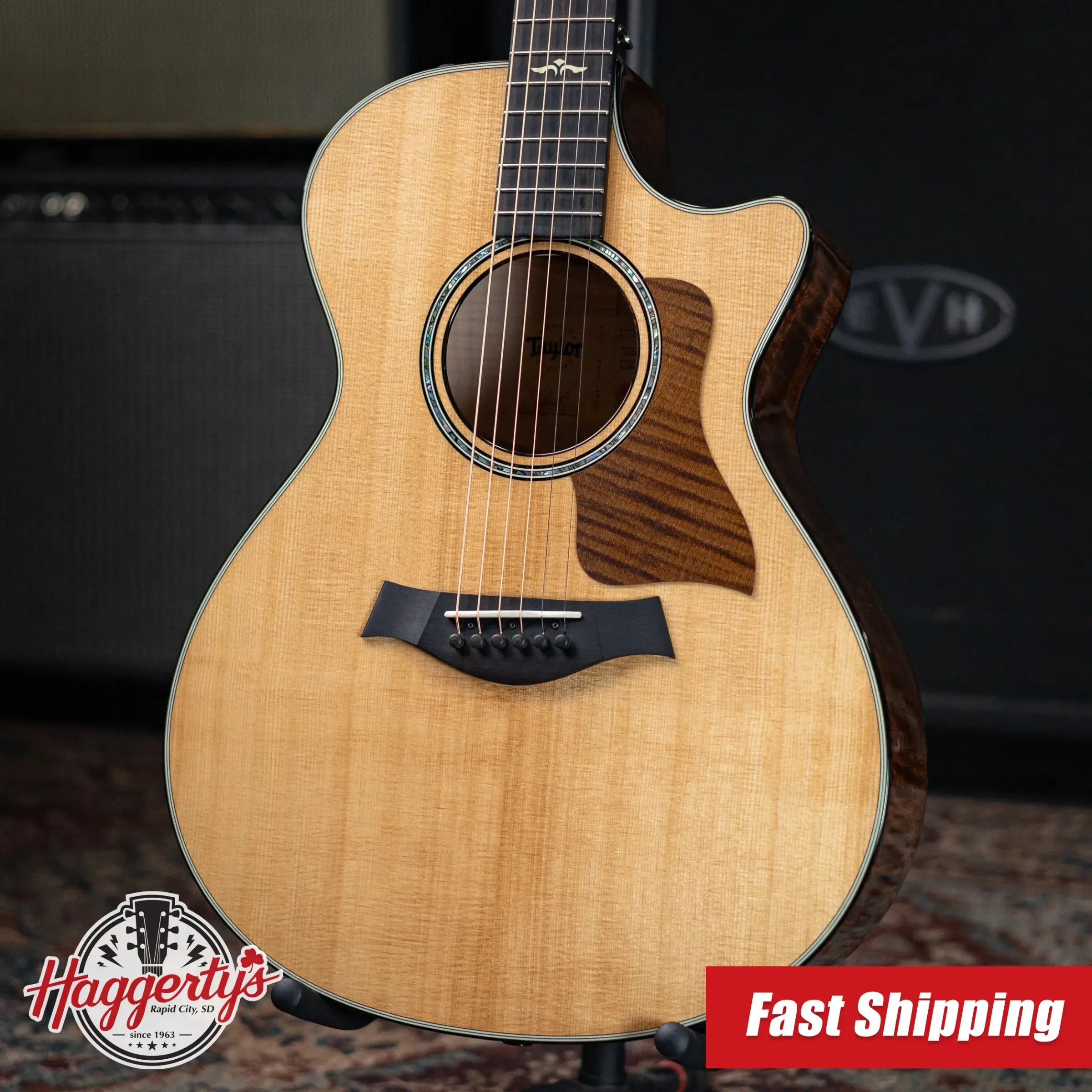 Taylor 612ce Grand Concert Acoustic/Electric Guitar with Hardshell Case