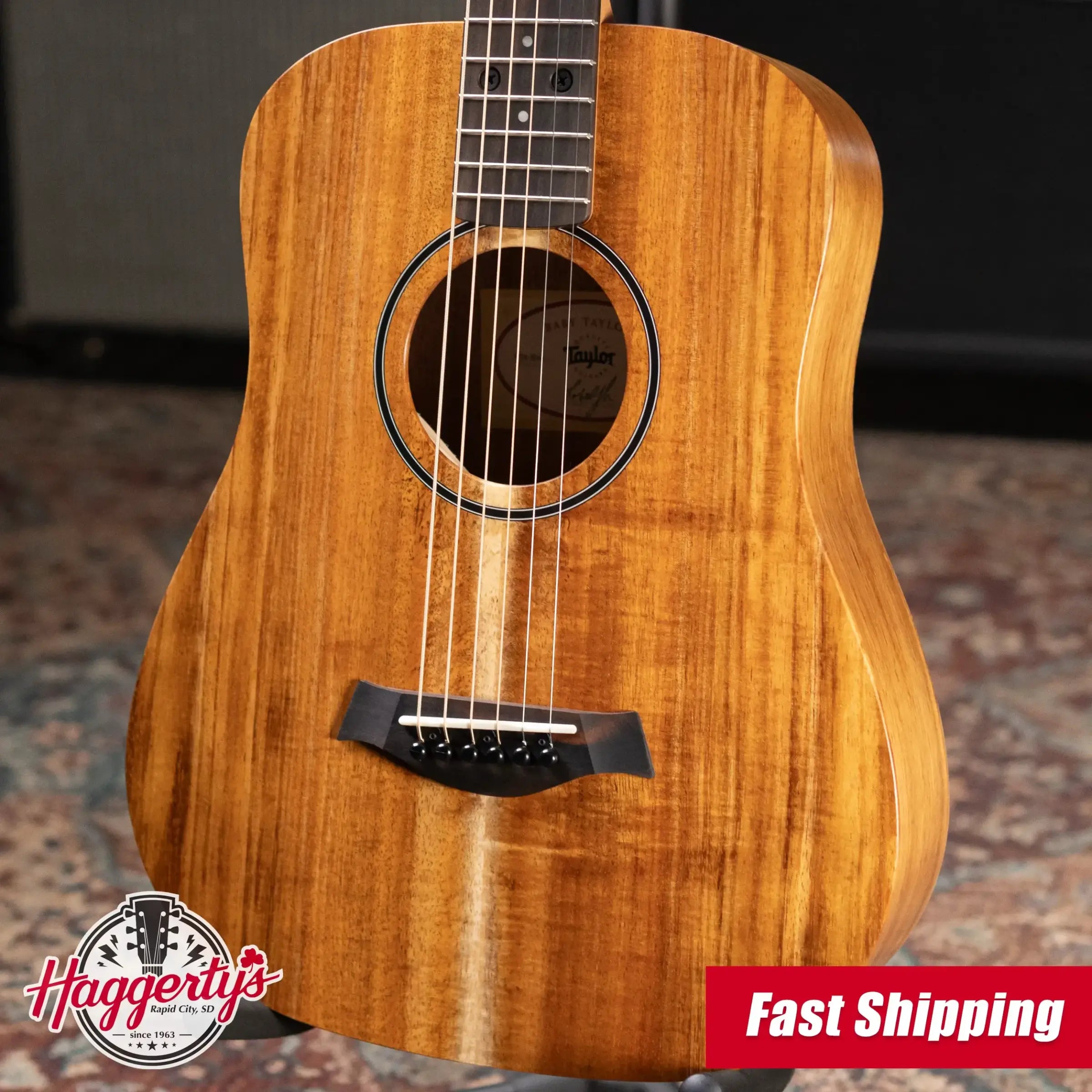 Taylor BTe-Koa Baby Taylor Acoustic/Electric Guitar with Gig Bag