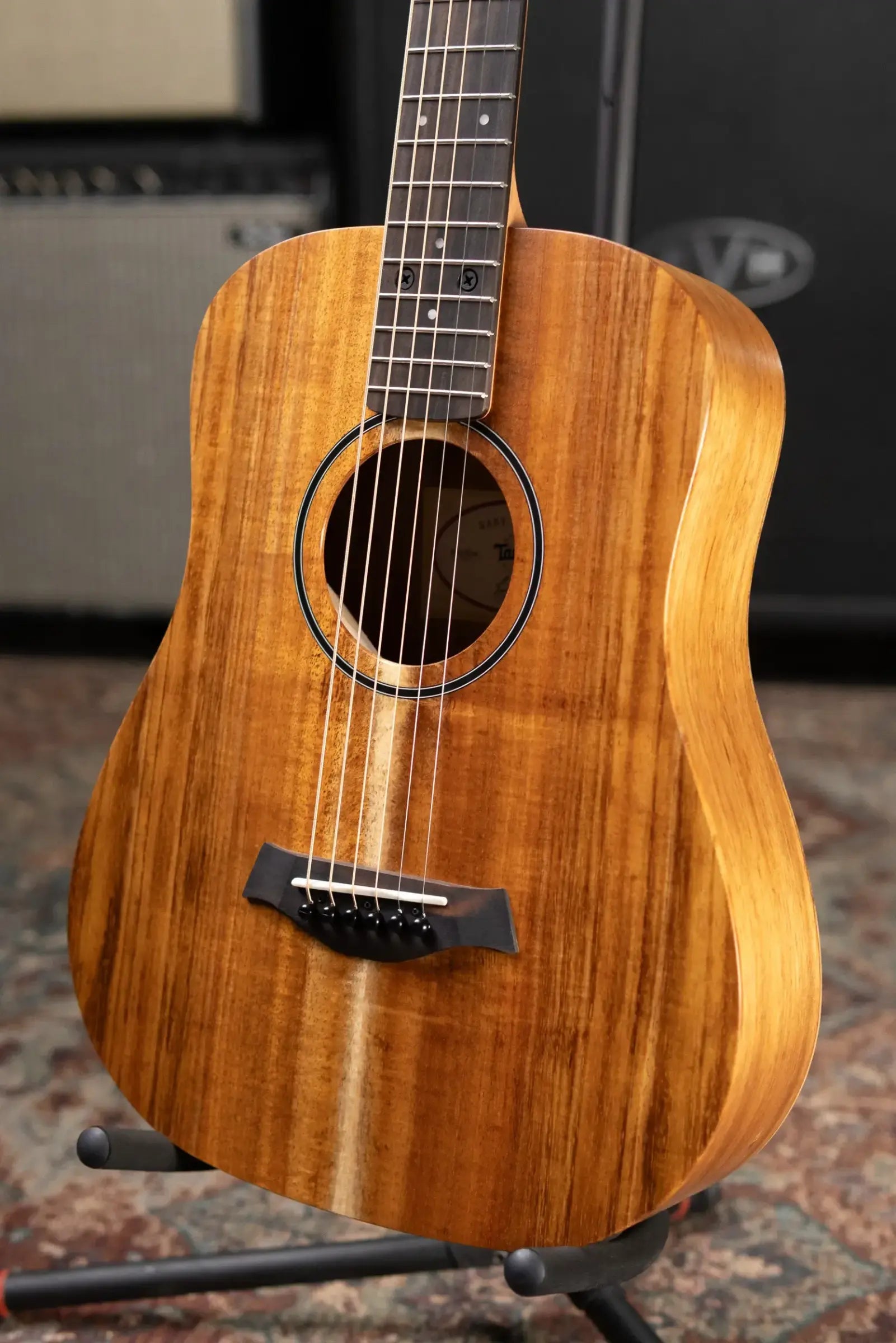 Taylor BTe-Koa Baby Taylor Acoustic/Electric Guitar with Gig Bag