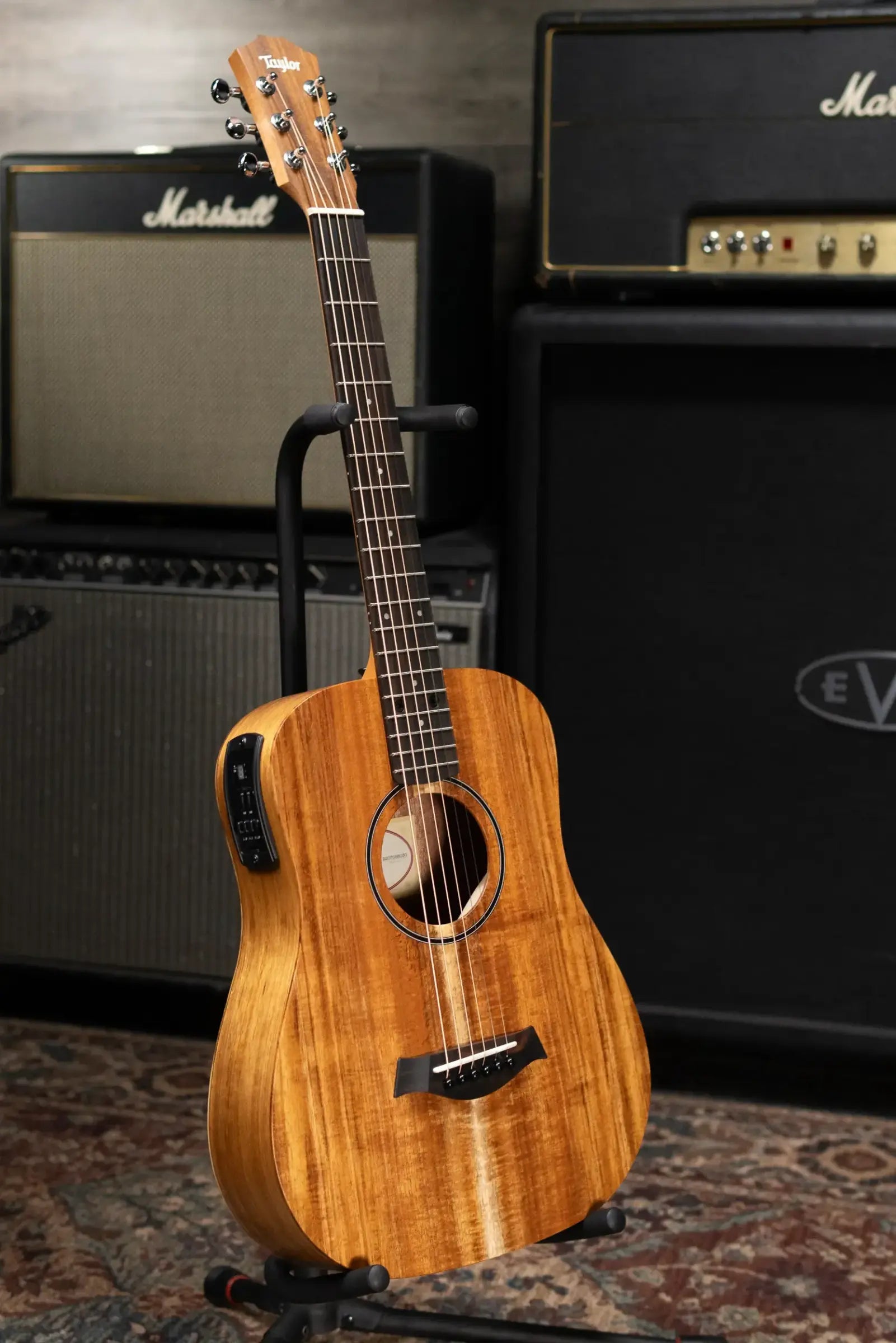 Taylor BTe-Koa Baby Taylor Acoustic/Electric Guitar with Gig Bag