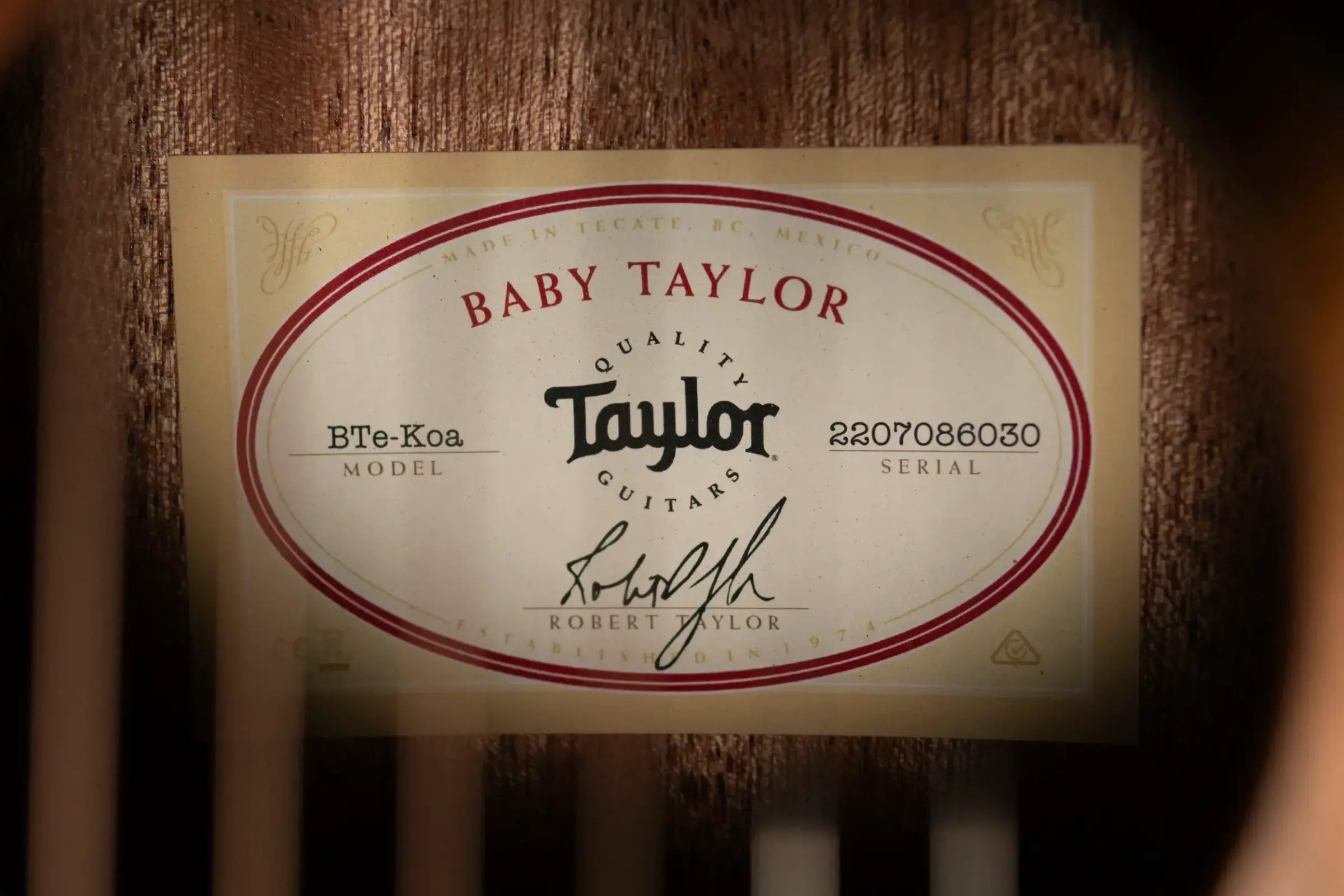 Taylor BTe-Koa Baby Taylor Acoustic/Electric Guitar with Gig Bag