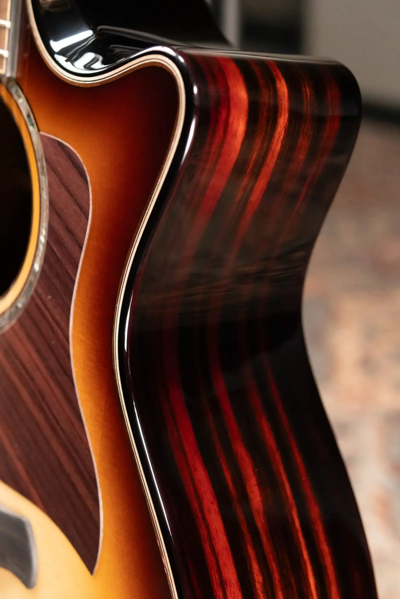 Taylor (1 of 42) Builder's Edition 814ce LTD Grand Auditorium Acoustic/Electric Guitar - Macassar Ebony with Hardshell Case
