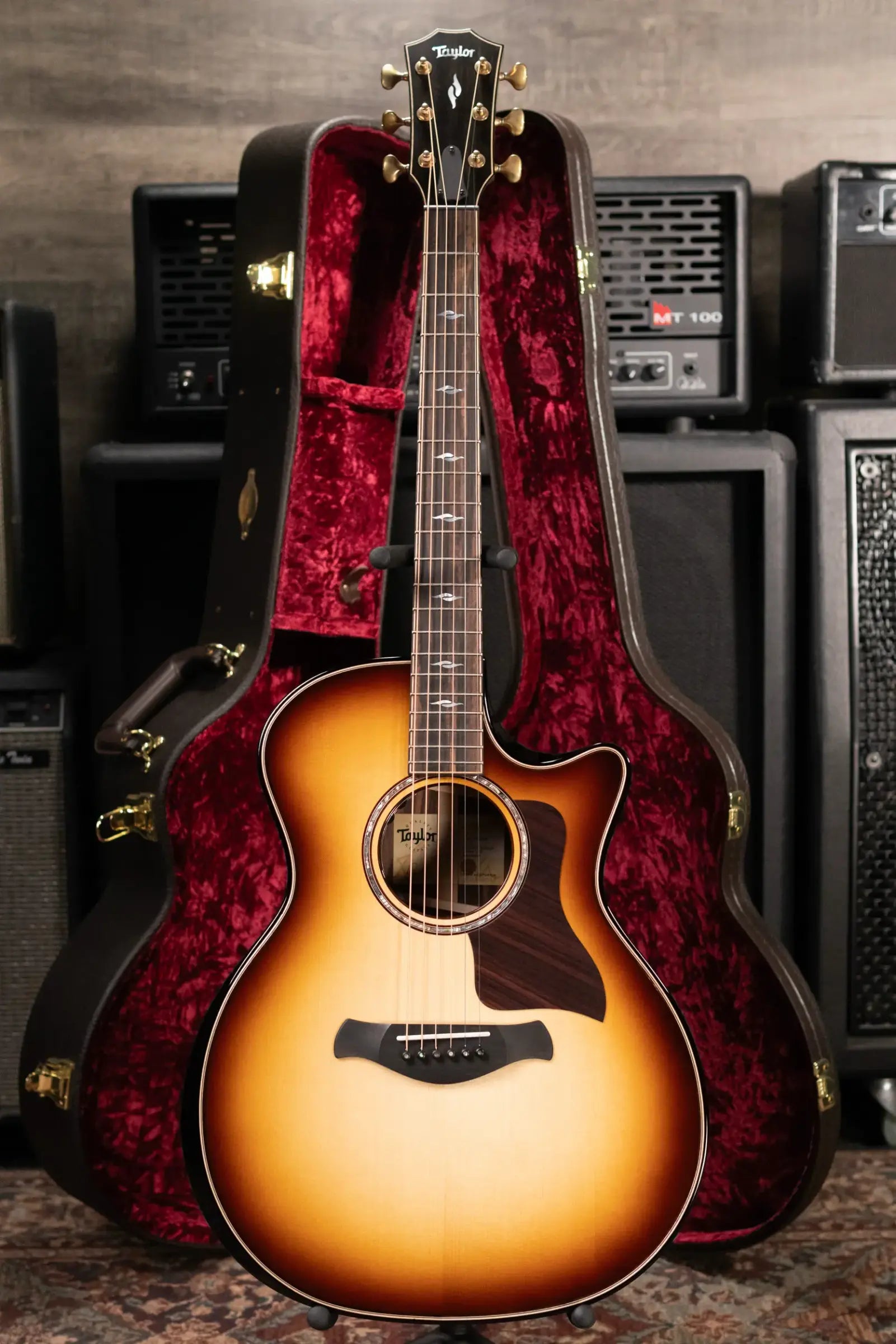 Taylor (1 of 42) Builder's Edition 814ce LTD Grand Auditorium Acoustic/Electric Guitar - Macassar Ebony with Hardshell Case