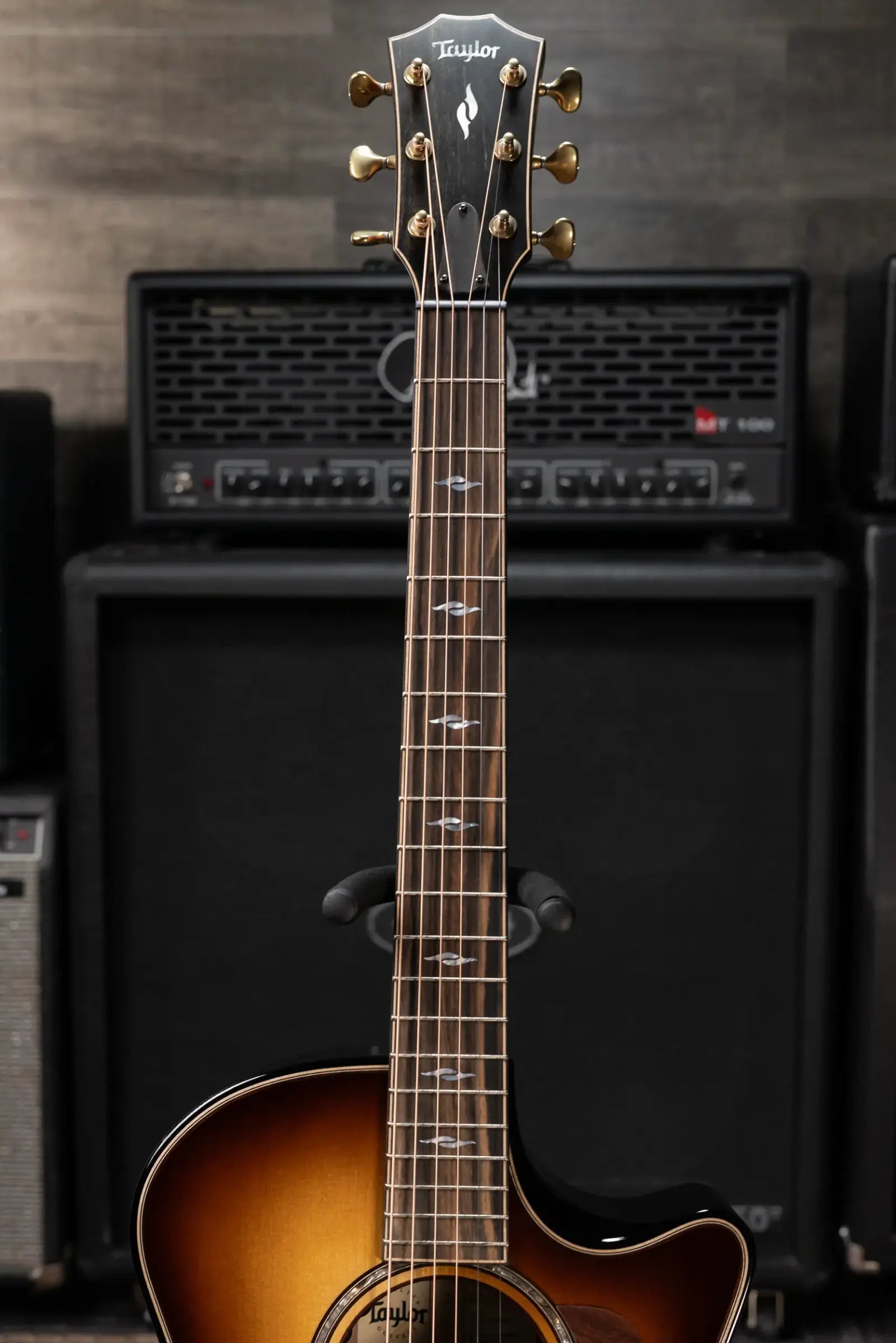Taylor (1 of 42) Builder's Edition 814ce LTD Grand Auditorium Acoustic/Electric Guitar - Macassar Ebony with Hardshell Case