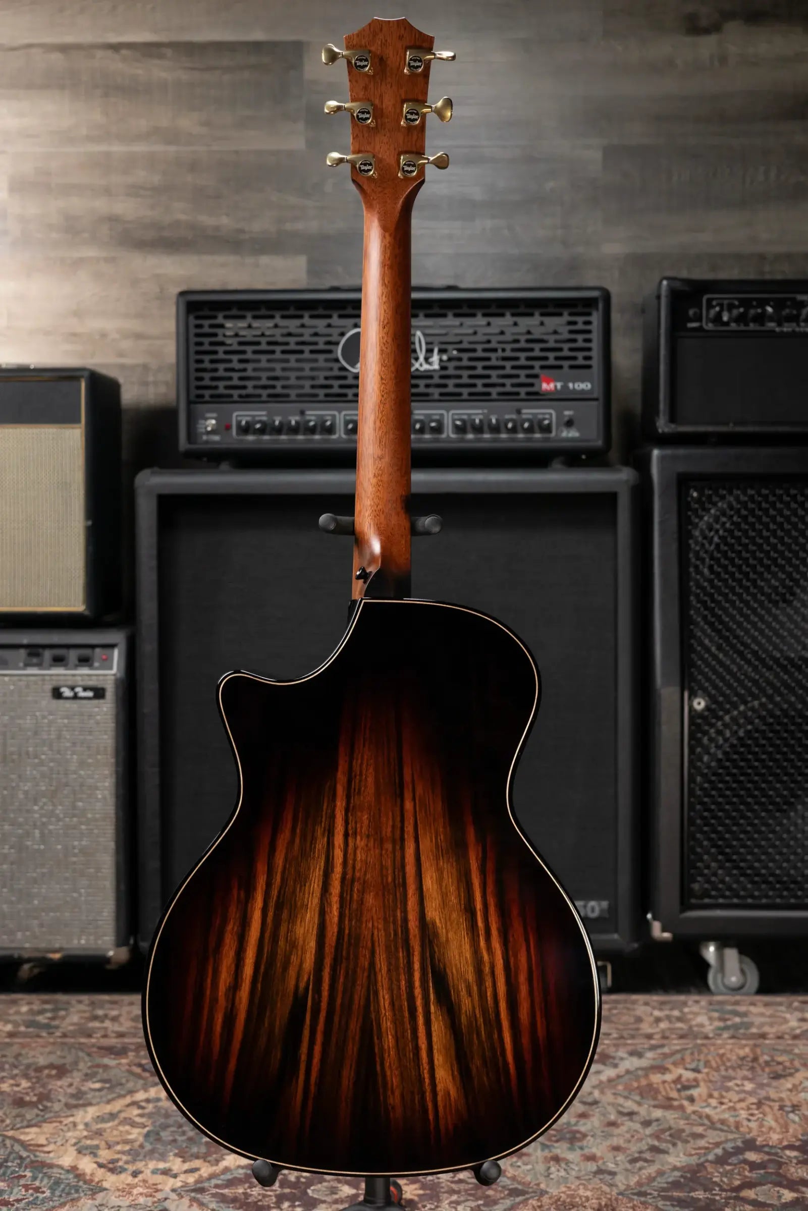 Taylor (1 of 42) Builder's Edition 814ce LTD Grand Auditorium Acoustic/Electric Guitar - Macassar Ebony with Hardshell Case