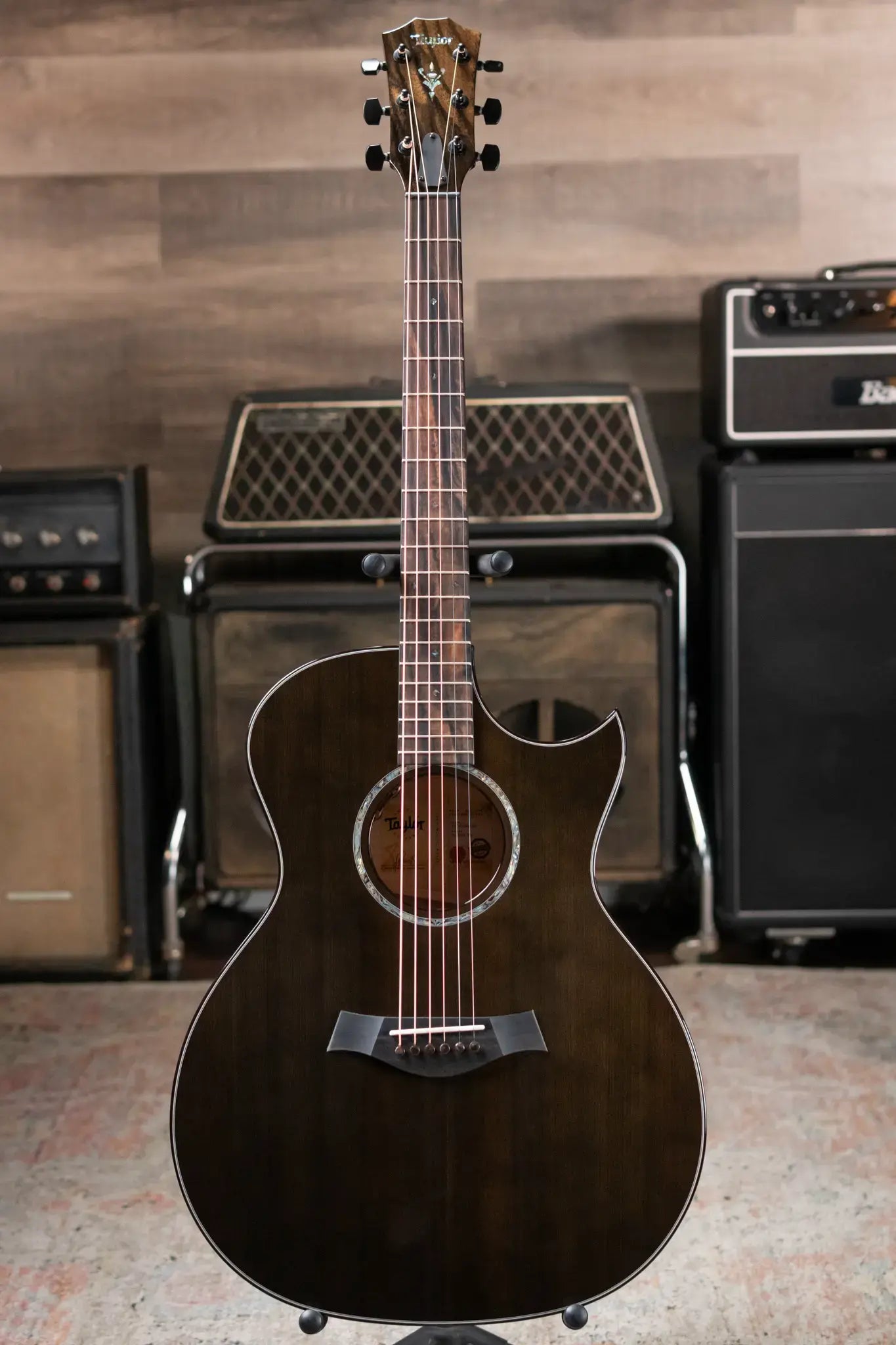 Taylor Custom Shop 2024 Grand Auditorium Acoustic/Electric - Maple/Sinker Cypress with Hardshell Case