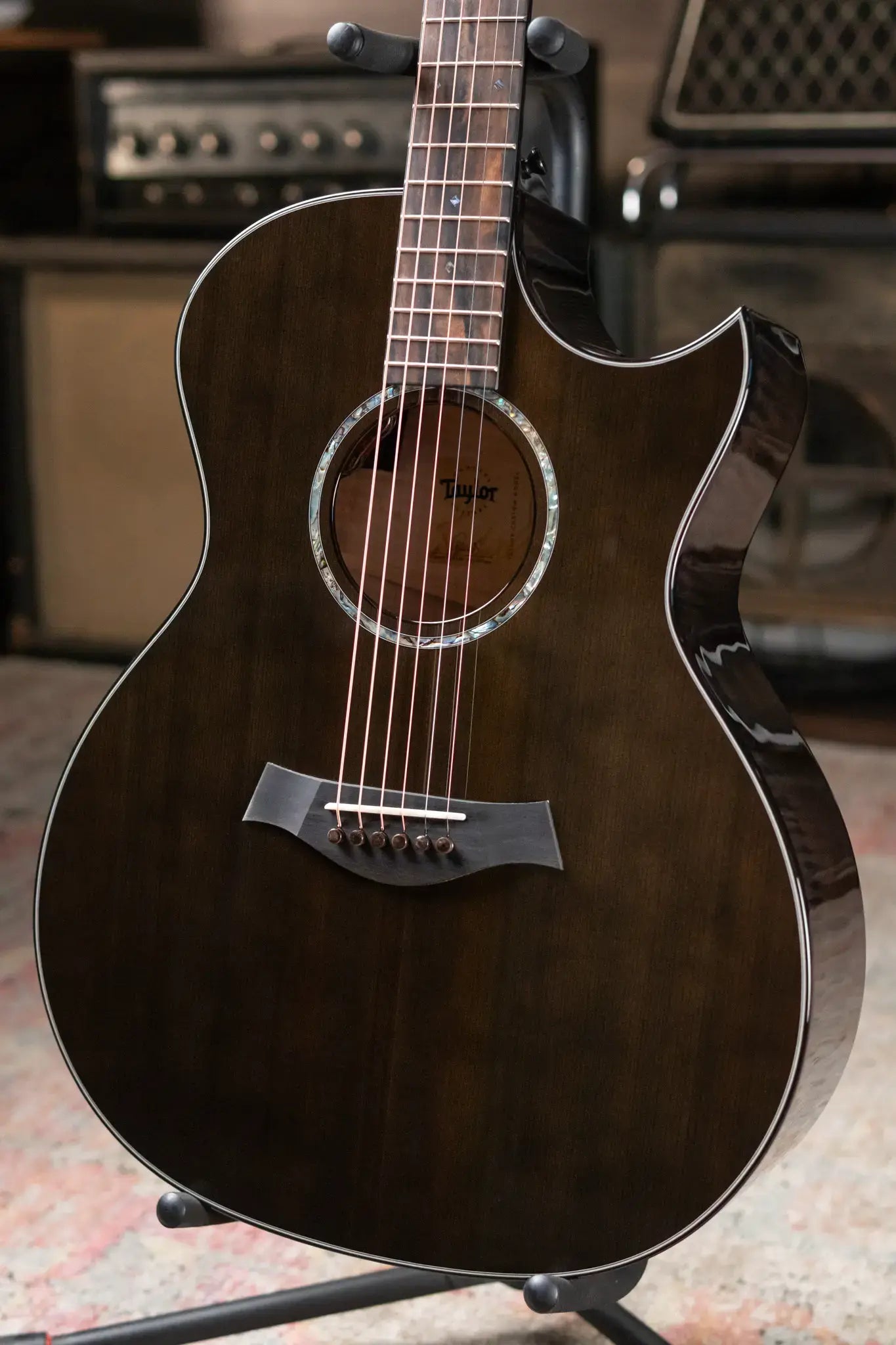 Taylor Custom Shop 2024 Grand Auditorium Acoustic/Electric - Maple/Sinker Cypress with Hardshell Case