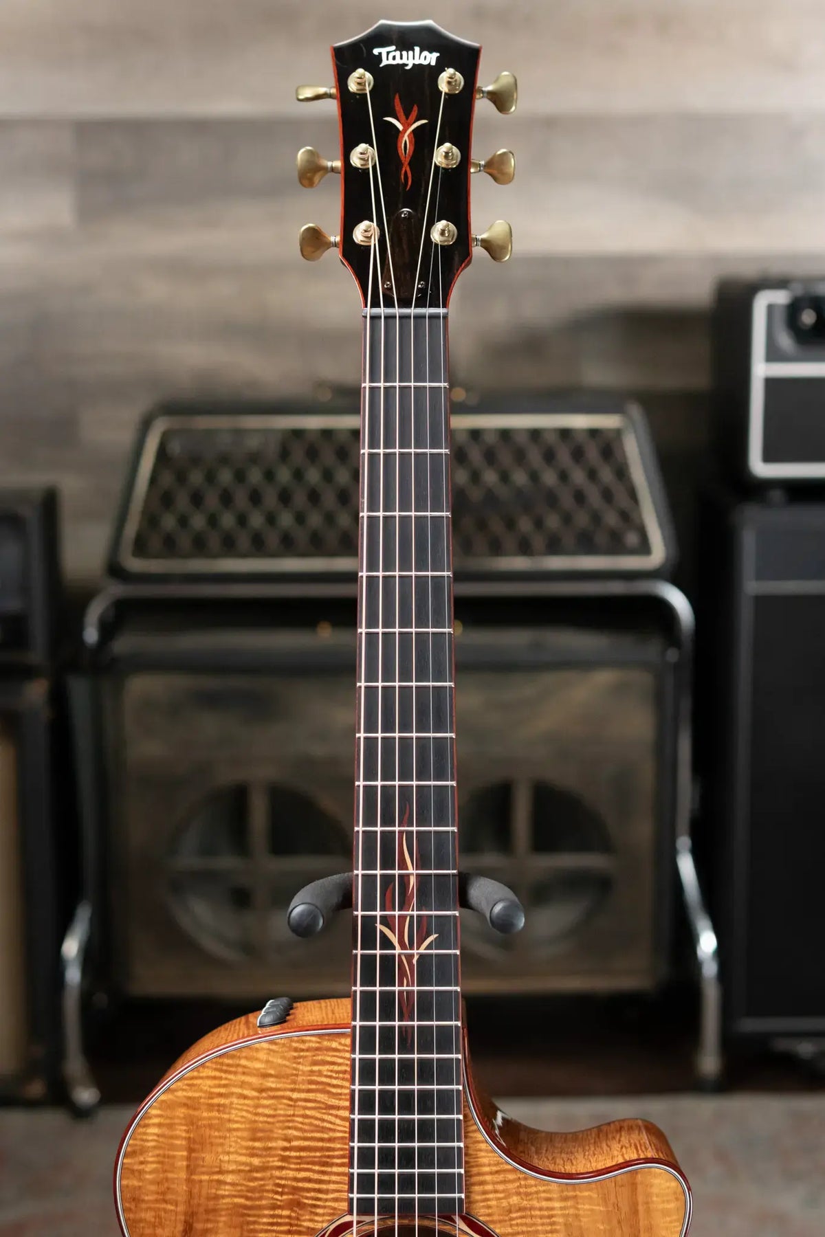 Taylor Custom Shop Master Grade Koa Grand Auditorium Acoustic/Electric Guitar with Hardshell Case - Used