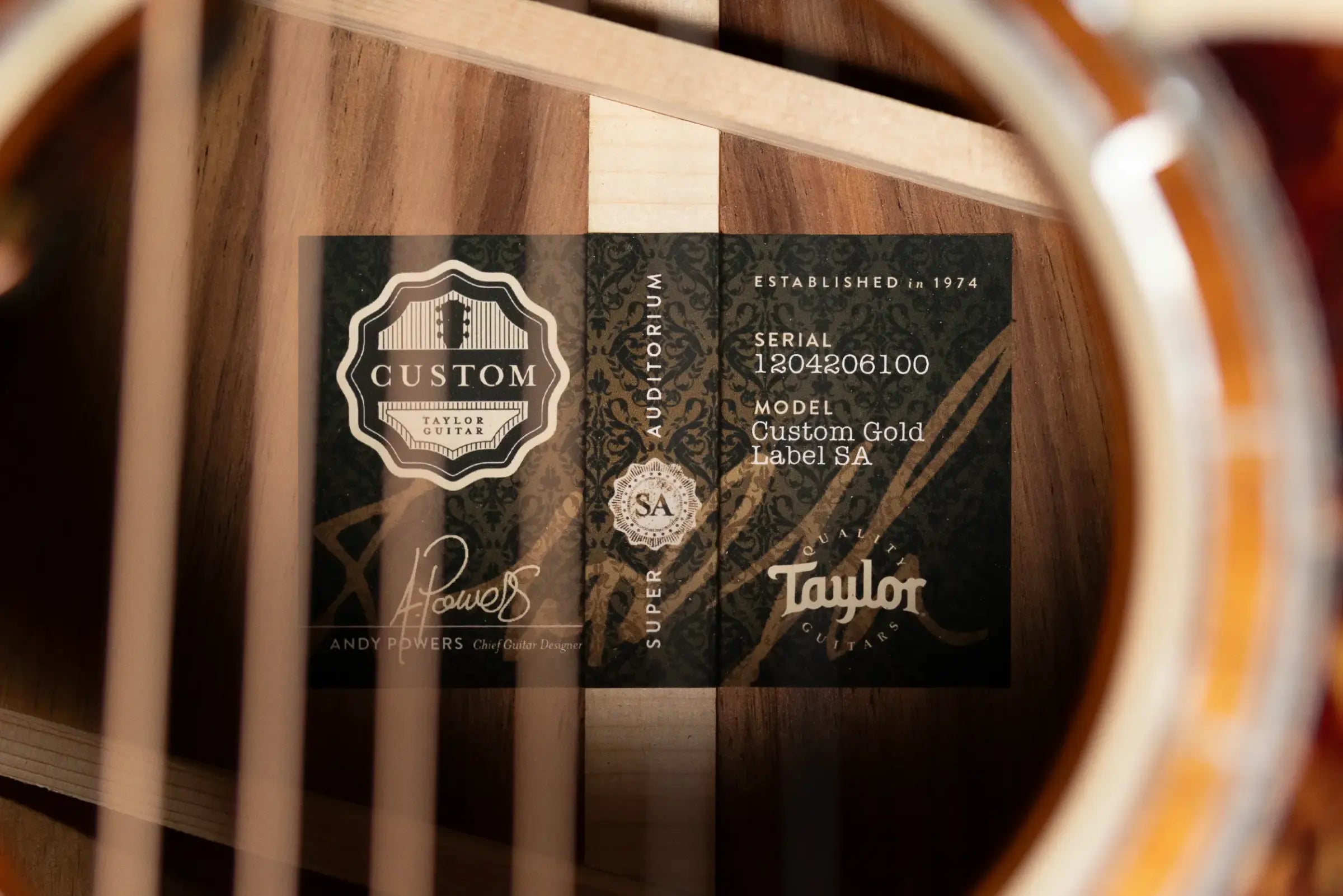 Taylor Custom Shop #C0022 Gold Label Super Auditorium Acoustic/Electric Guitar - Adirondack/Hawaiian Koa with Hardshell Case