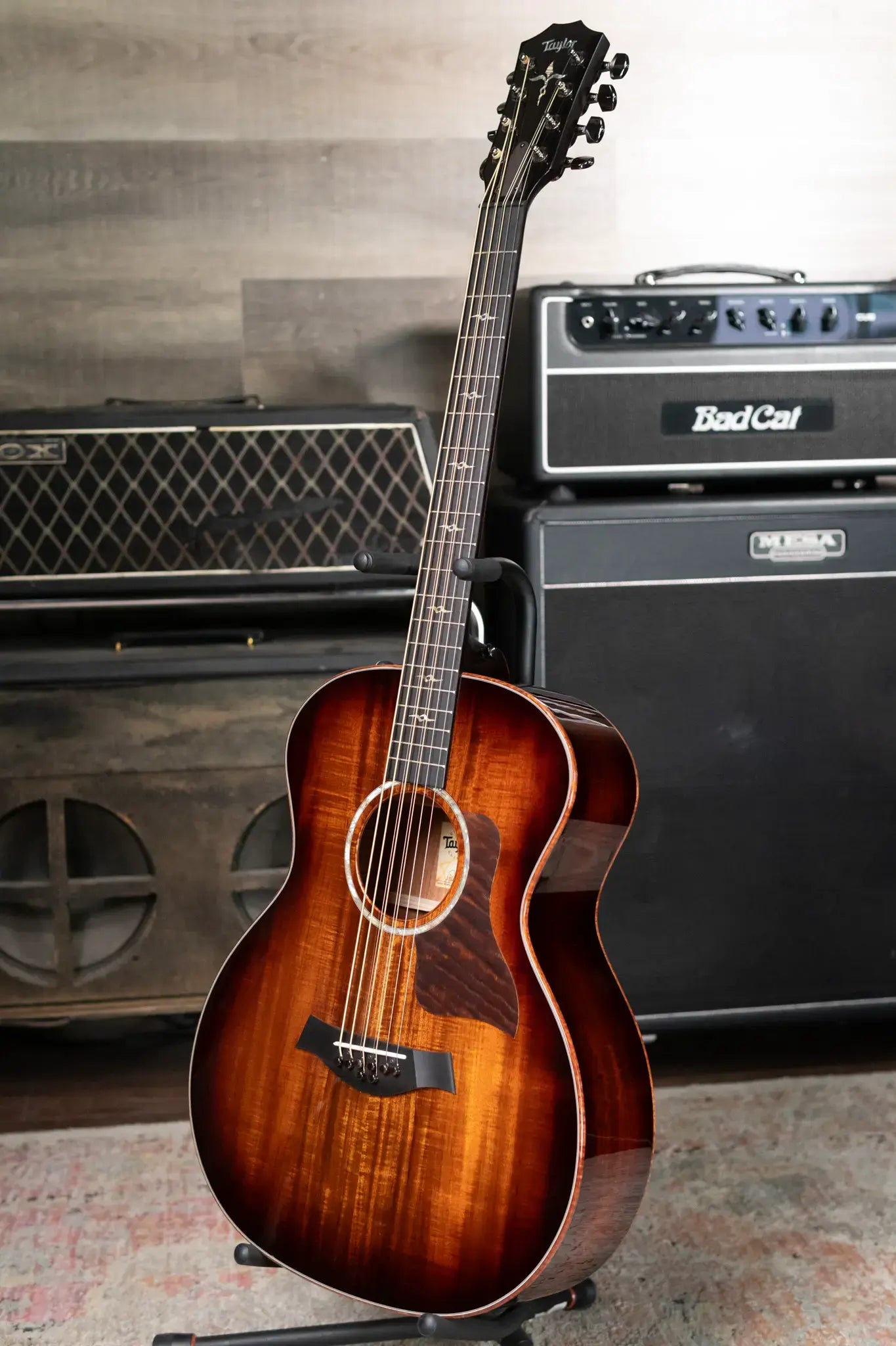 Taylor 2025 Catch Custom #44 C24e Grand Auditorium Baritone-8 8-String Acoustic/Electric Guitar - Figured Blackwood with Hardshell Case