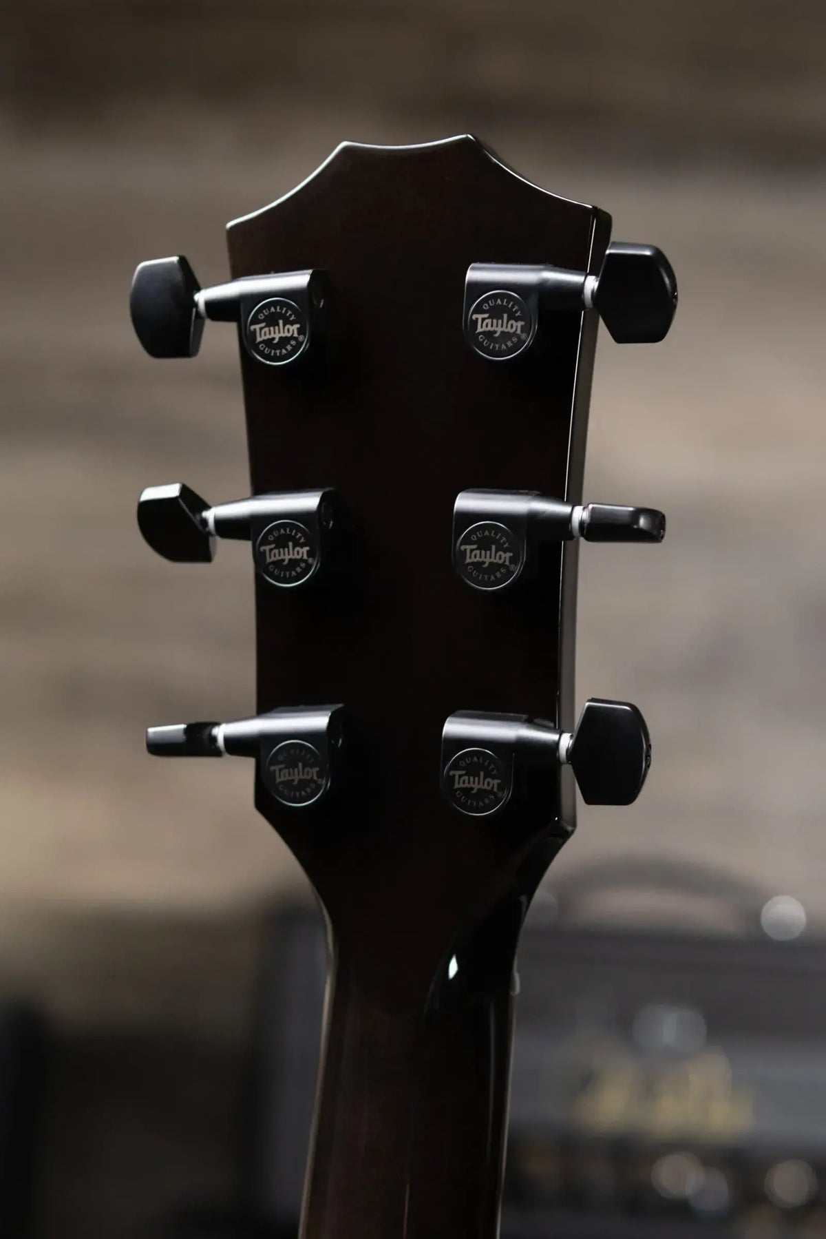 Taylor Custom Shop Grand Auditorium Thin Body Acoustic/Electric Guitar - Transparent Black with Hardshell Case
