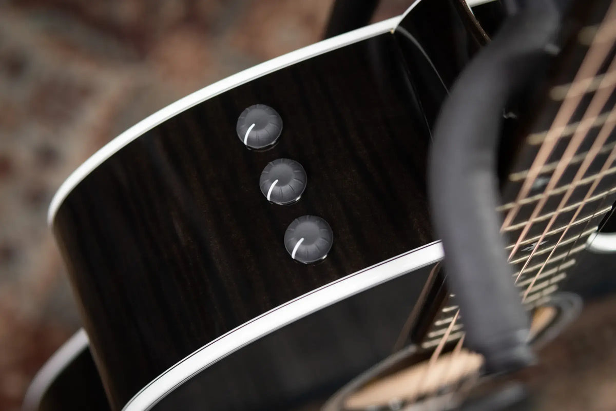 Taylor Custom Shop Grand Auditorium Thin Body Acoustic/Electric Guitar - Transparent Black with Hardshell Case