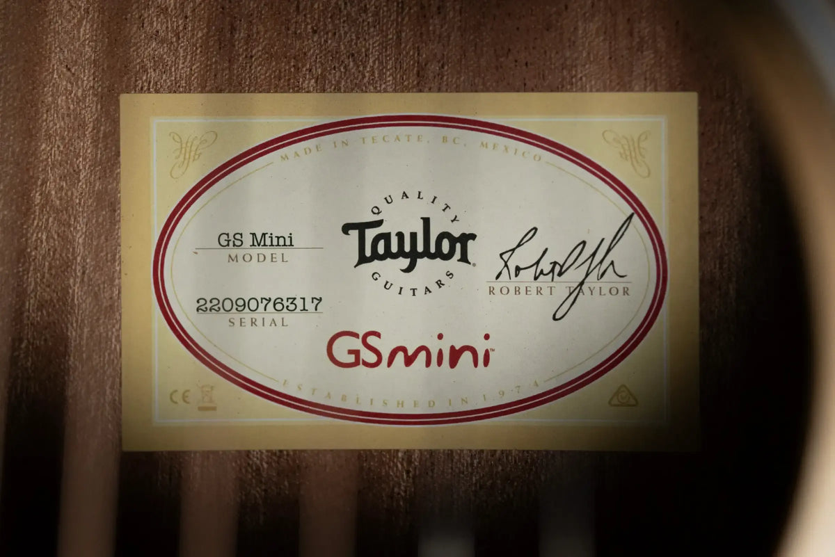 Taylor GS Mini Sapele Acoustic Guitar with GS Mini Hard Bag