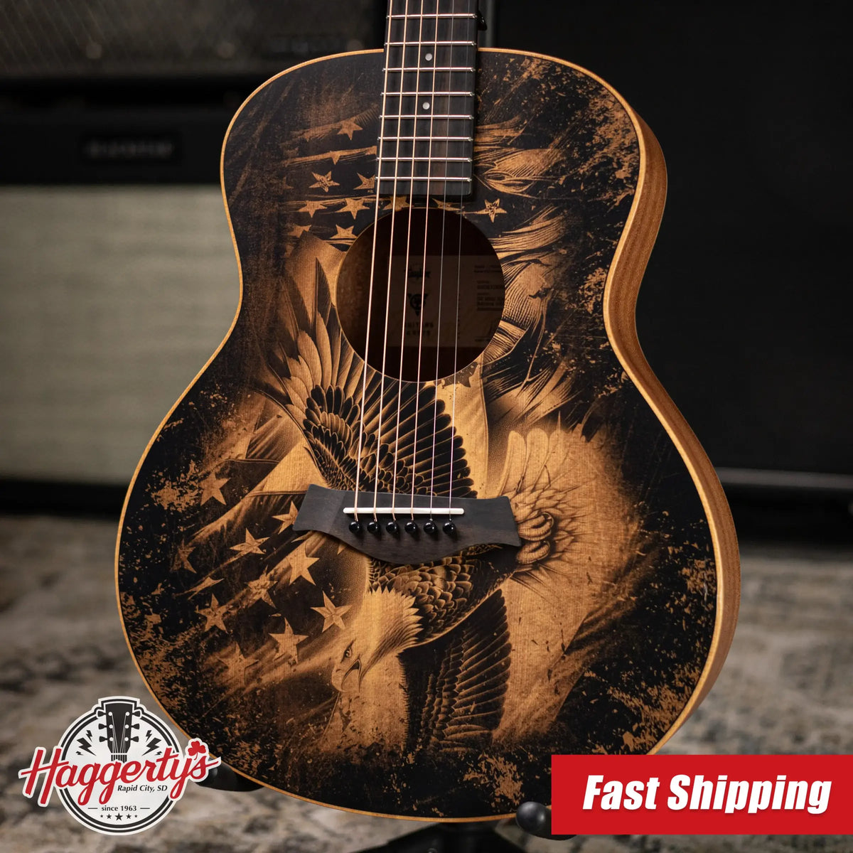Taylor GS Mini Special Edition Guitars 4 Veterans Acoustic Guitar - Americana with GS Mini Bag - Demo