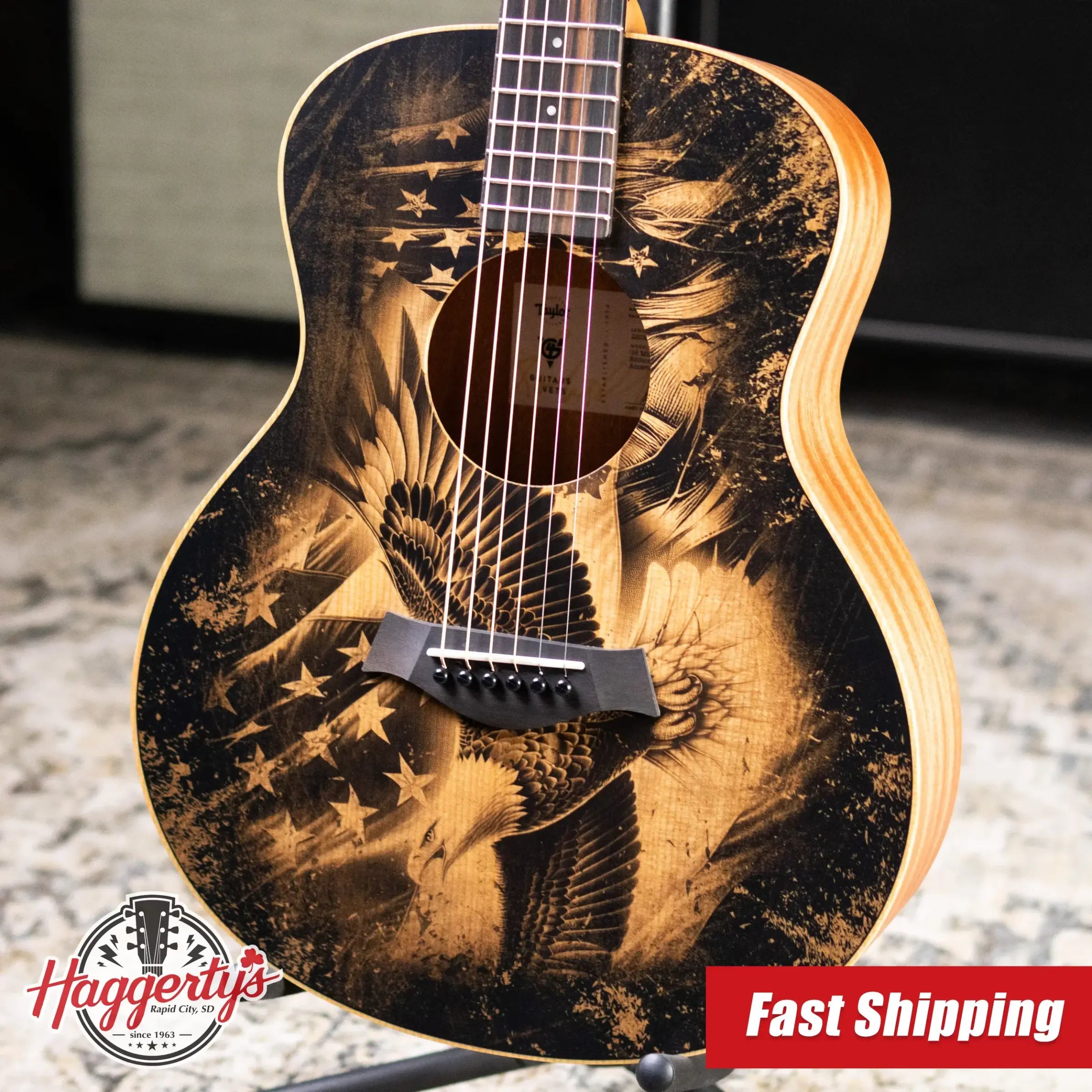 Taylor GS Mini Special Edition Guitars 4 Veterans Acoustic Guitar with GS Mini Bag