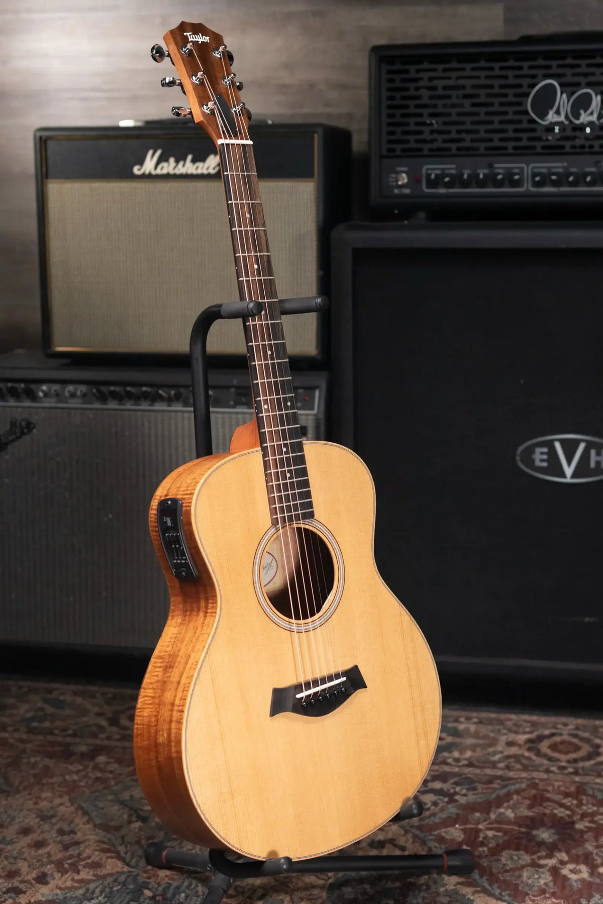 Taylor GS Mini-e LTD Acoustic/Electric Guitar - Figured Koa with Gig Bag - Demo