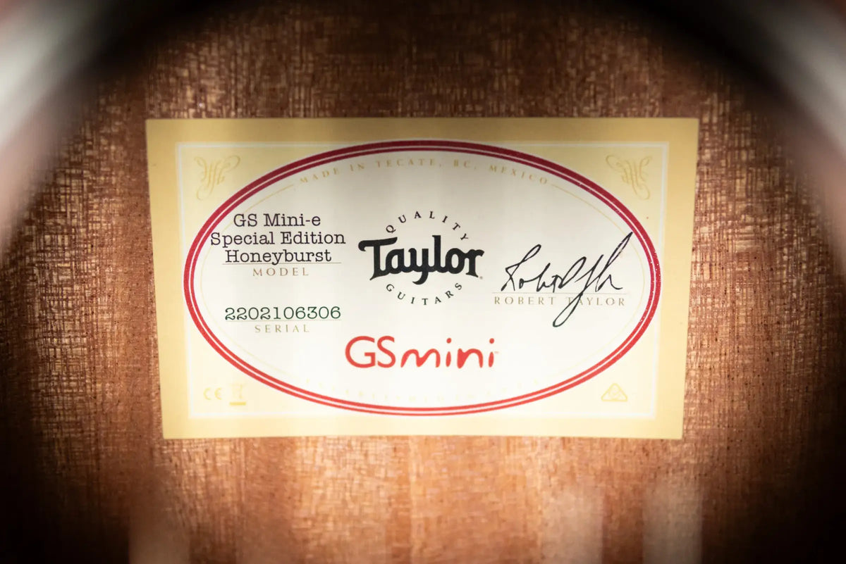 Taylor GS Mini-e Special Edition Acoustic/Electric Guitar - Honeyburst with GS Mini Bag
