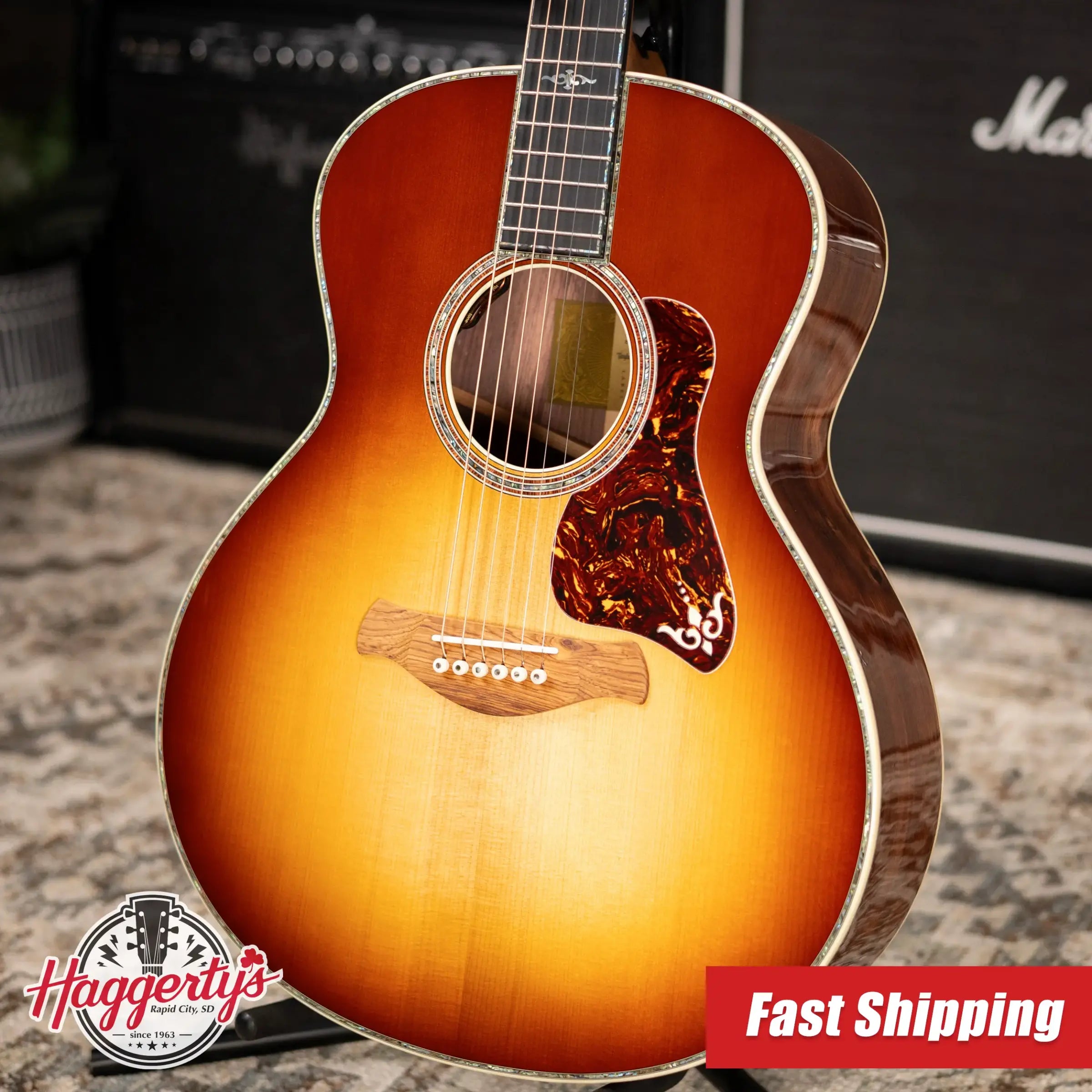 Taylor Gold Label 914e SB Super Auditorium Acoustic/Electric Guitar - Sunburst with Hardshell Case