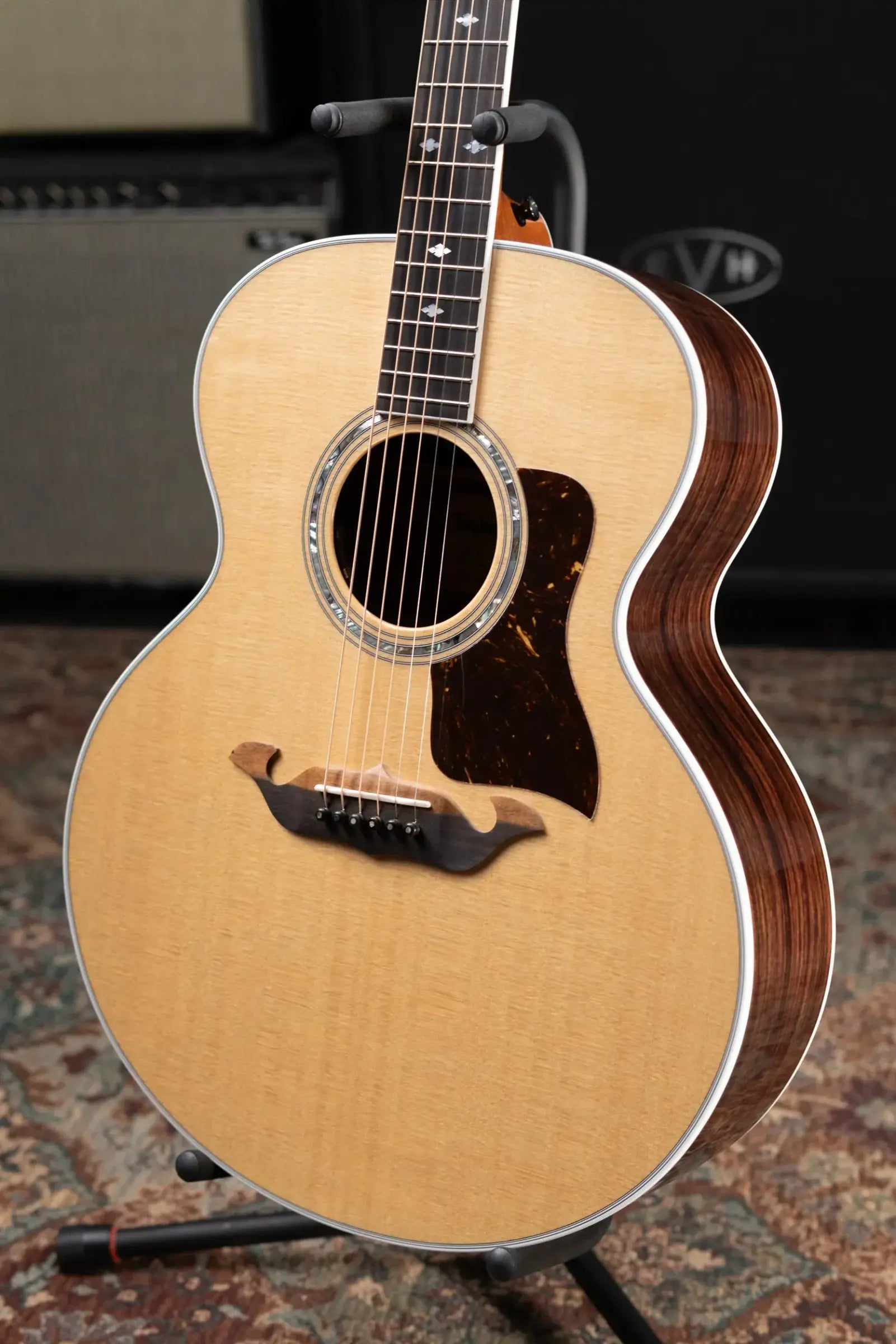 Taylor Legacy 815e Deep Body Jumbo Acoustic/Electric Guitar - Natural with Hardshell Case - Prototype