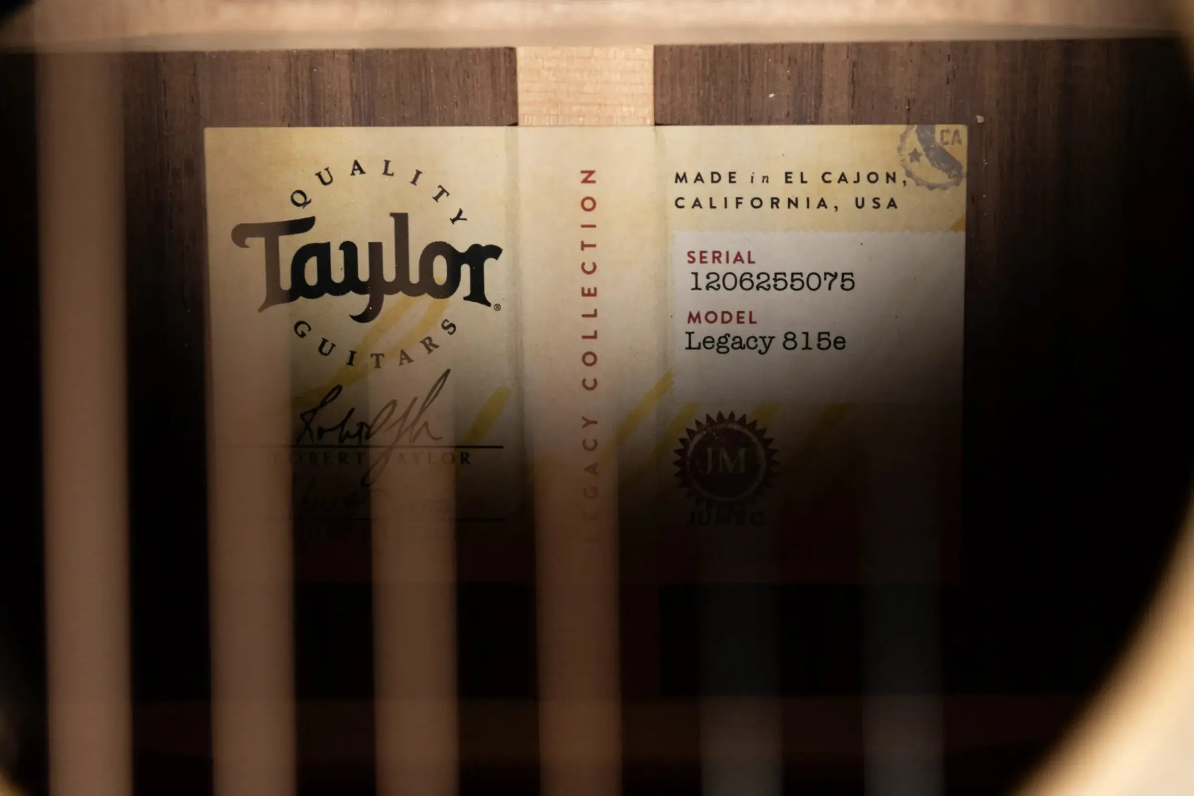 Taylor Legacy 815e Deep Body Jumbo Acoustic/Electric Guitar - Natural with Hardshell Case - Prototype