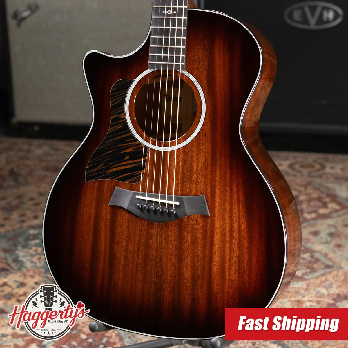 Taylor Next Generation 324ce Left-Hand Grand Auditorium Acoustic/Electric Guitar with Hardshell Case