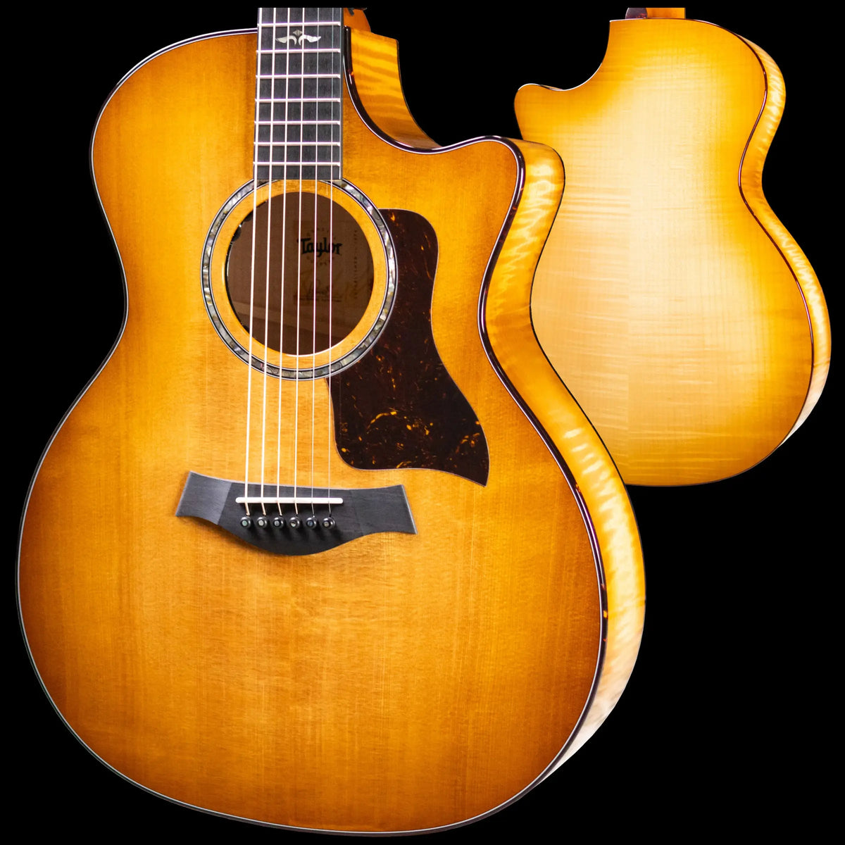Taylor Next Generation 614ce Grand Auditorium Acoustic/Electric Guitar - Antique Blonde with Hardshell Case