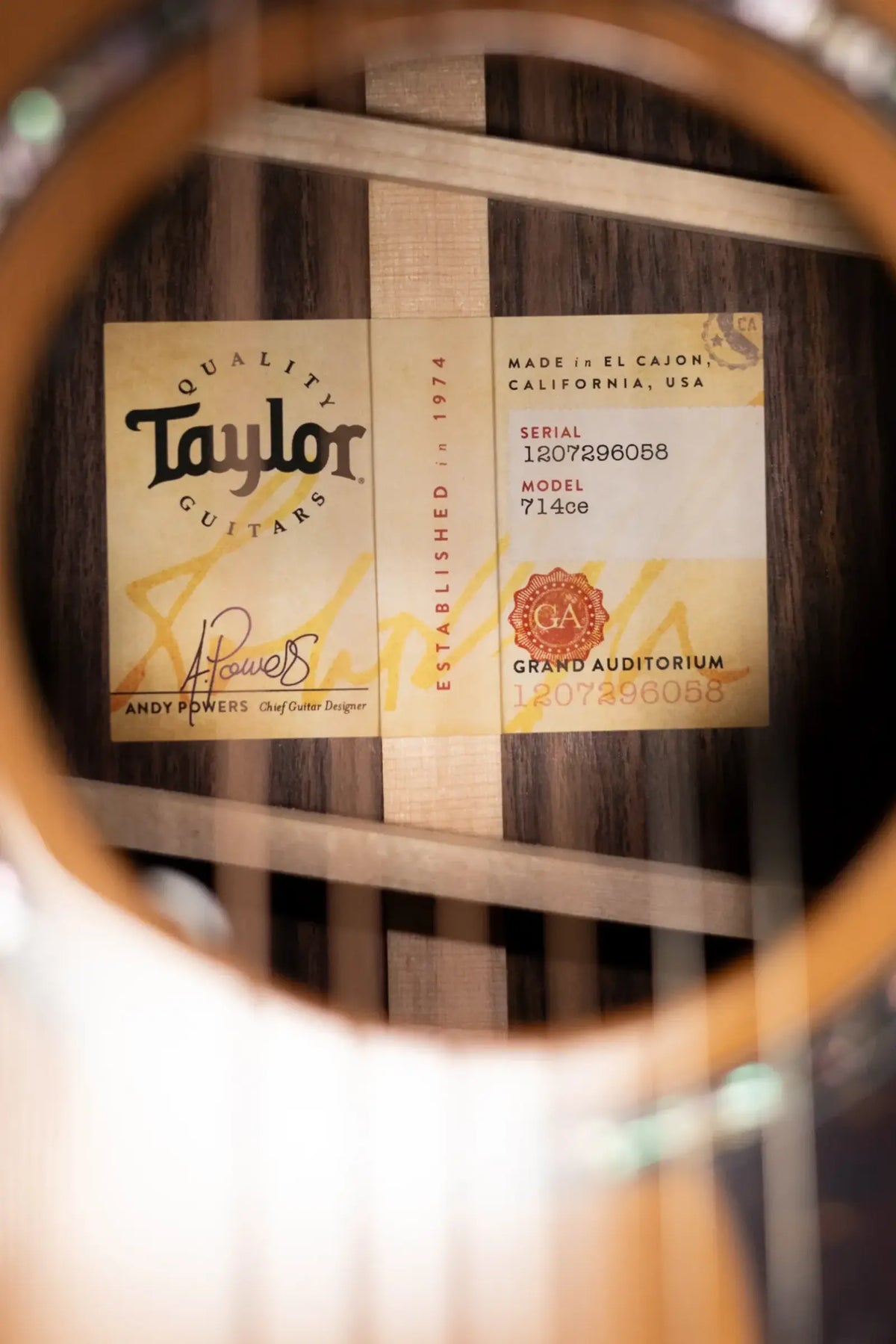 Taylor Next Generation 714ce Grand Auditorium Acoustic/Electric Guitar - Cedar/Indian Rosewood with Hardshell Case