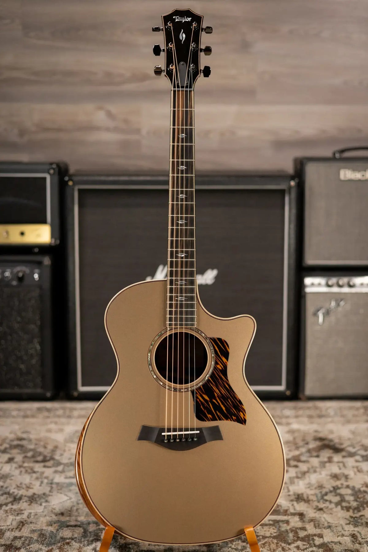 Taylor Next Generation 814ce LTD Grand Auditorium Acoustic/Electric Guitar - Casablanca Beige Metallic Top with Hardshell Case