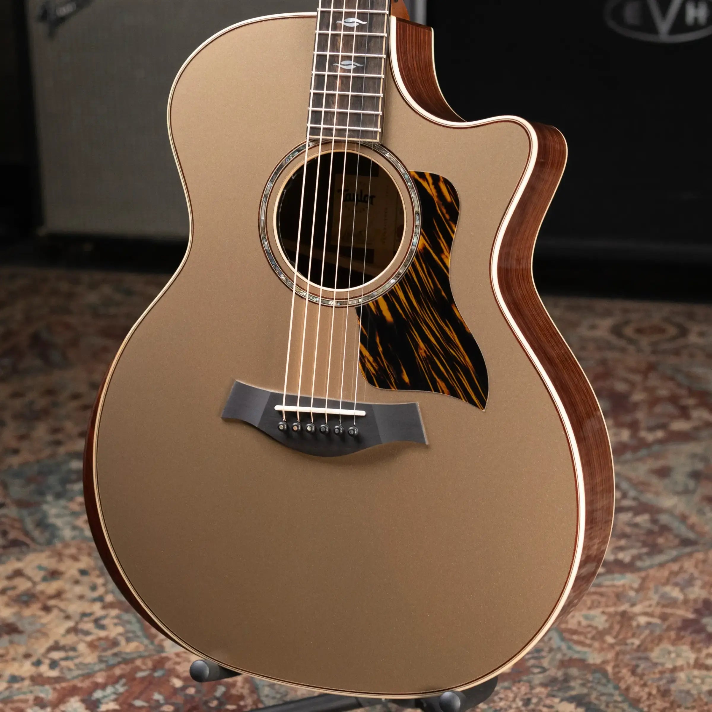 Taylor Next Generation 814ce LTD Grand Auditorium Acoustic/Electric Guitar - Casablanca Beige Top with Hardshell Case