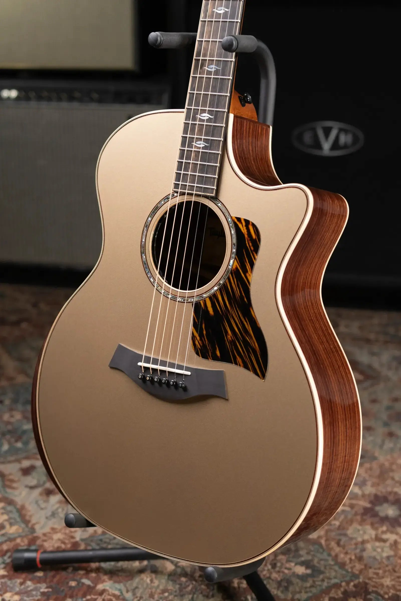 Taylor Next Generation 814ce LTD Grand Auditorium Acoustic/Electric Guitar - Casablanca Beige Top with Hardshell Case