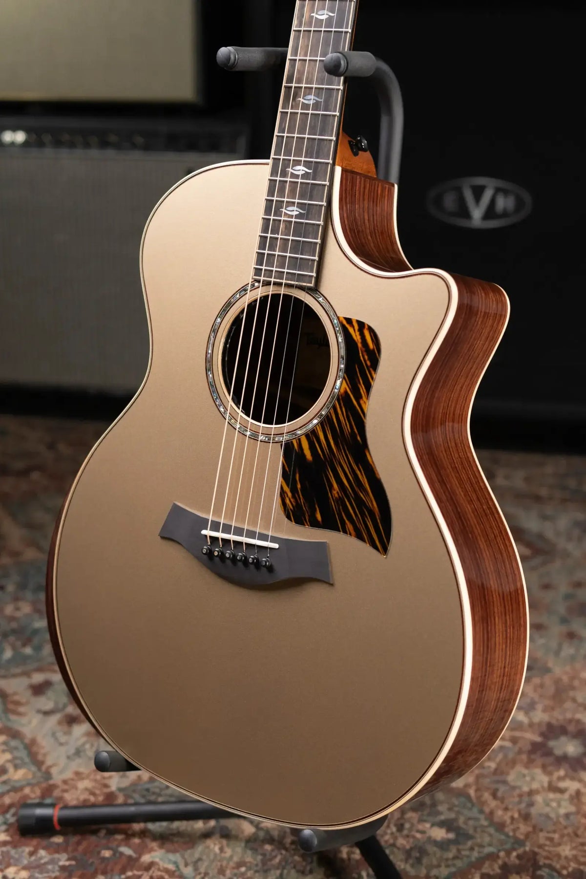 Taylor Next Generation 814ce LTD Grand Auditorium Acoustic/Electric Guitar - Casablanca Beige Top with Hardshell Case