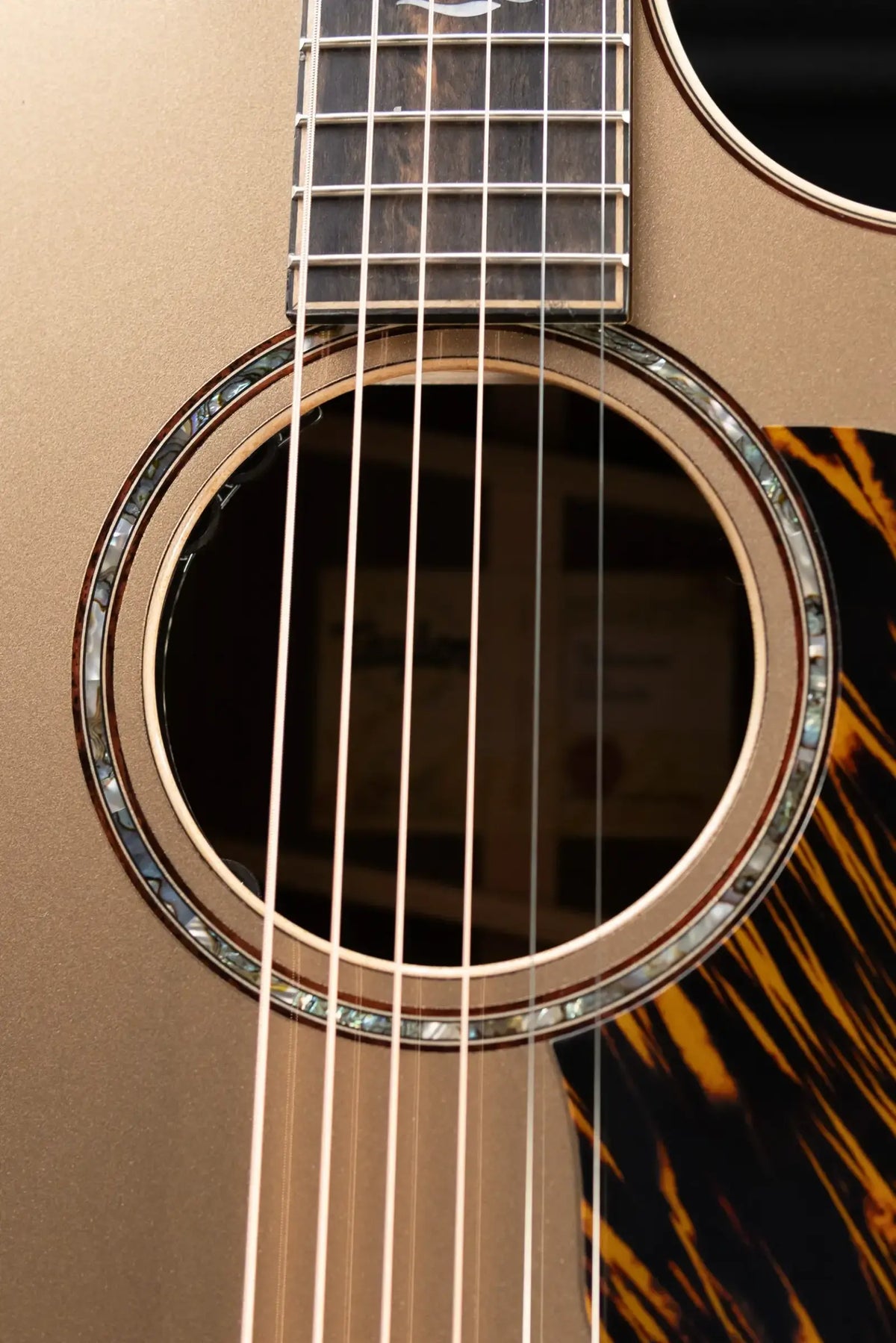 Taylor Next Generation 814ce LTD Grand Auditorium Acoustic/Electric Guitar - Casablanca Beige Top with Hardshell Case
