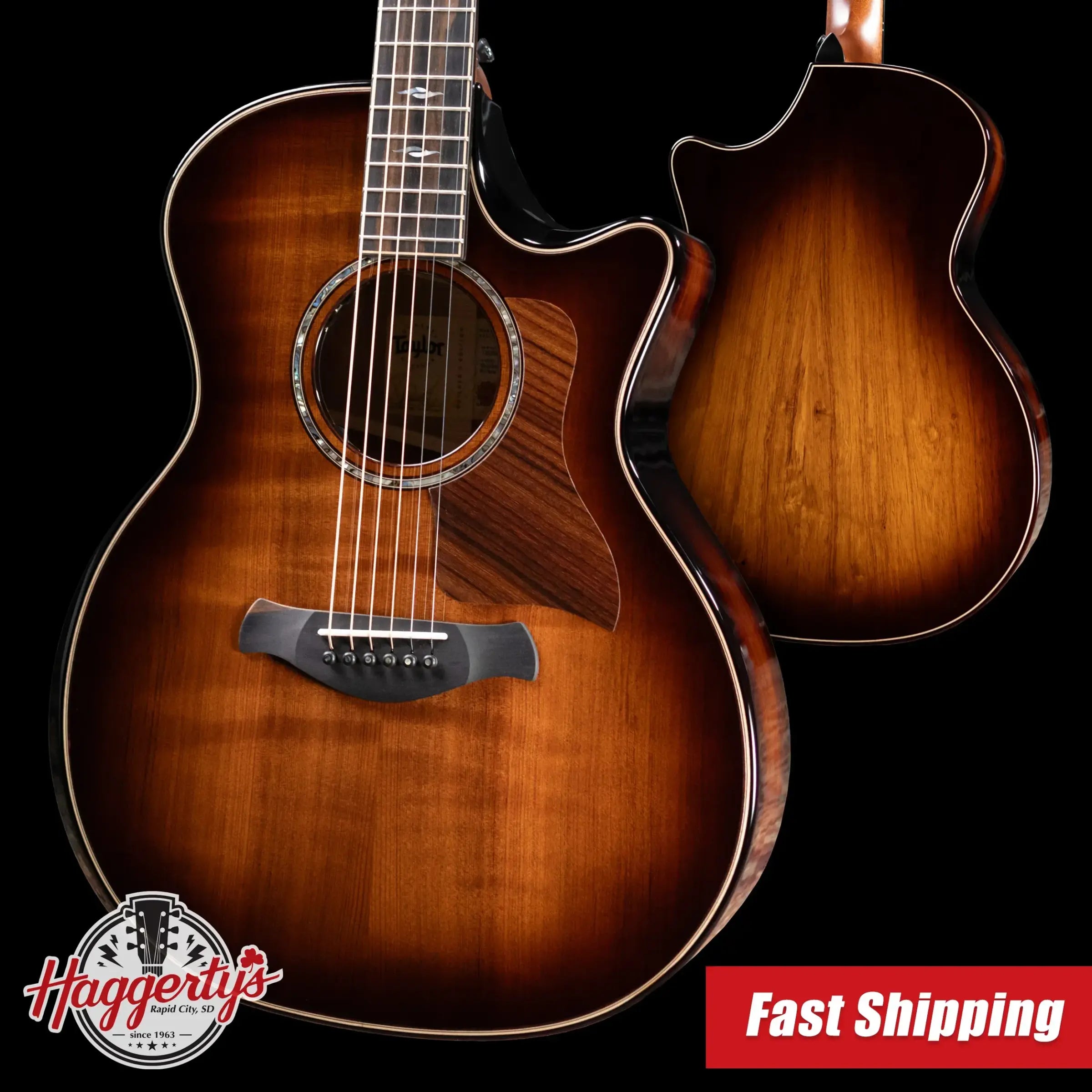 Taylor Next Generation Builder's Edition 814ce Grand Auditorium Acoustic/Electric Guitar - Redwood/Honduran Rosewood with Hardshell Case