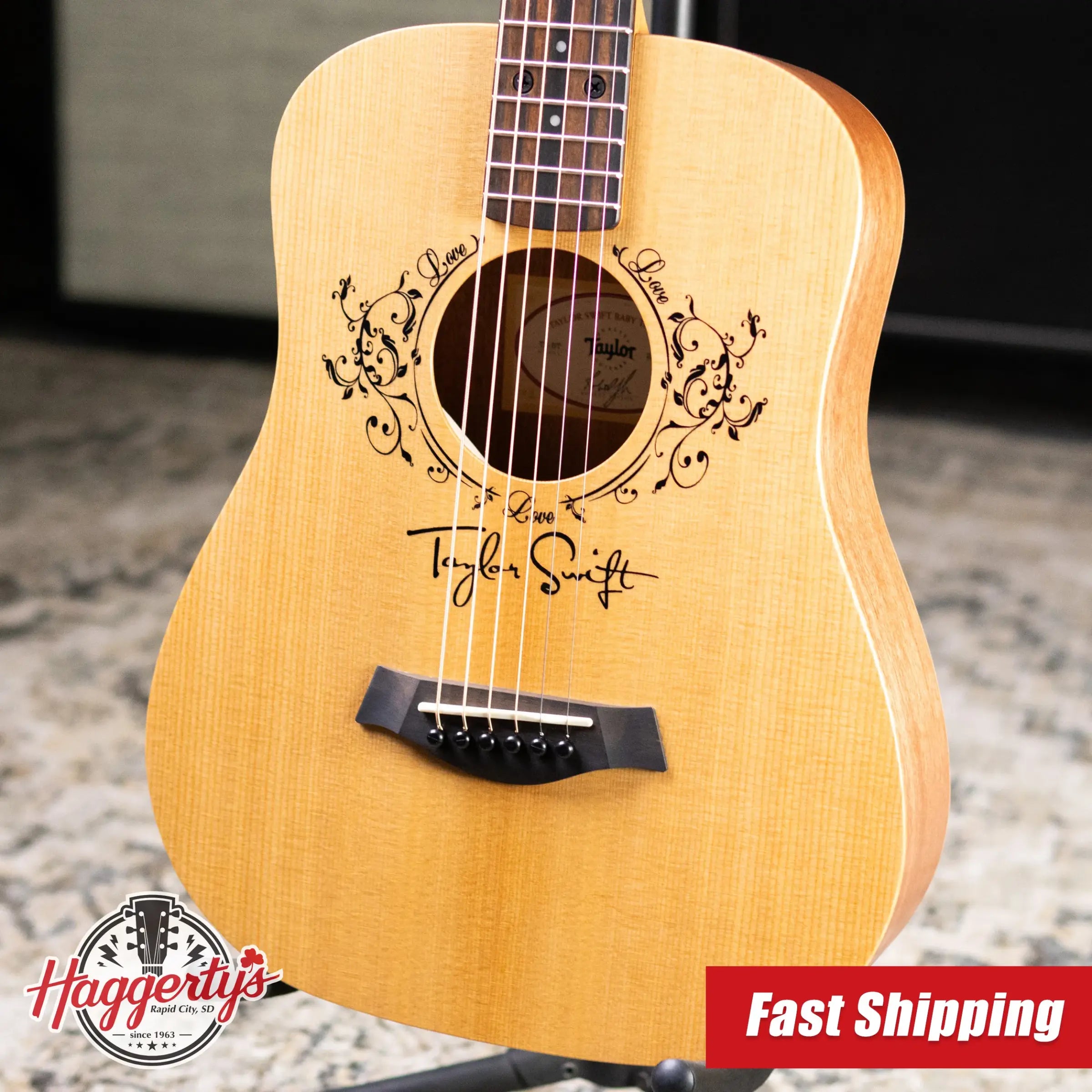 Taylor TS-BT Taylor Swift Signature Baby Taylor Acoustic Guitar with Gig Bag