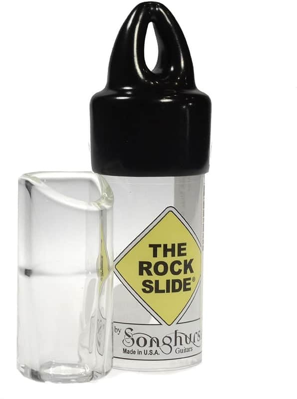 The Rock Slide Small Clear Glass Guitar Slide