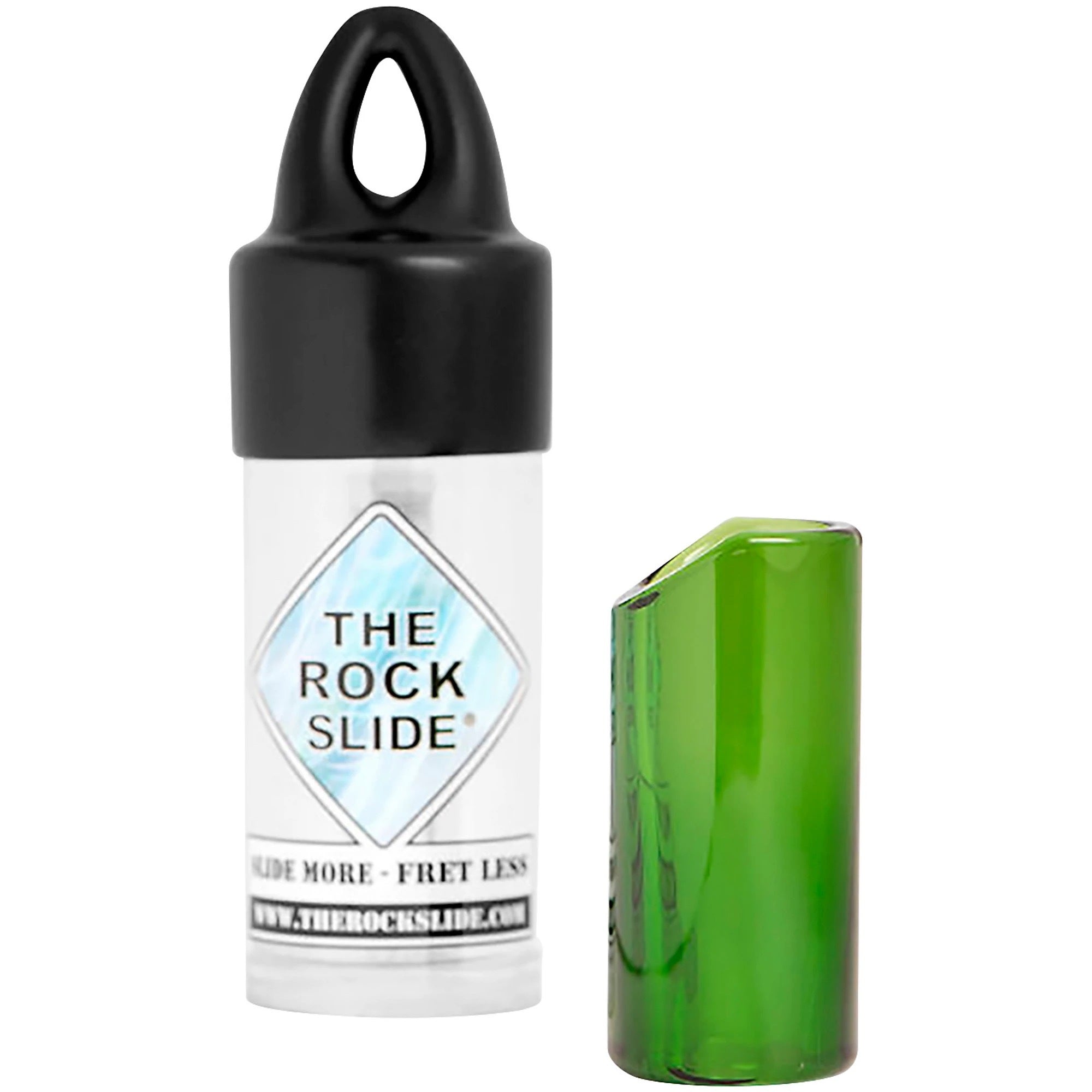 The Rock Slide Small Green Glass Guitar Slide
