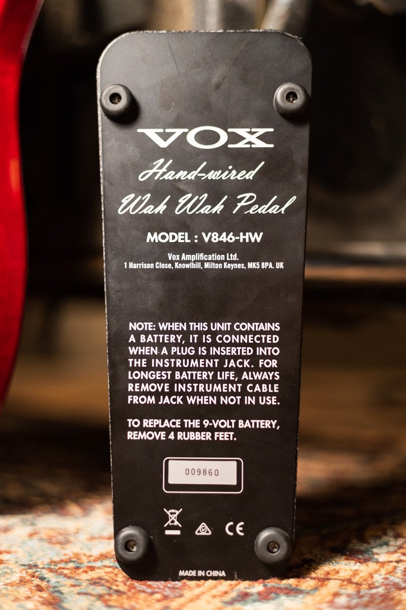 Vox V846HW Hand Wired Wah Wah Pedal haggertys 5