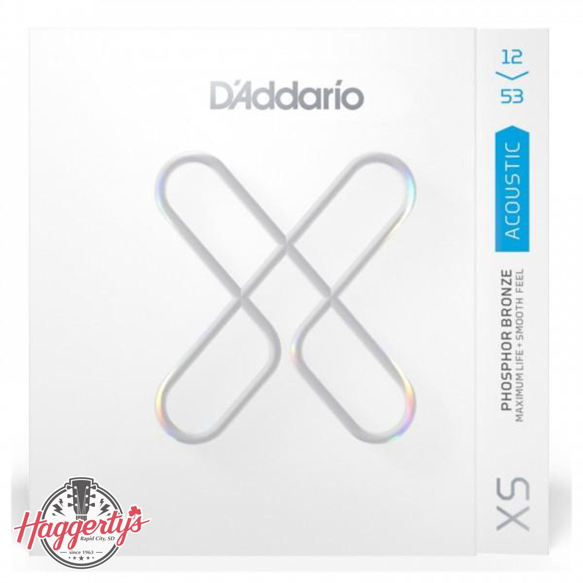 D'Addario XS Phosphor Bronze Acoustic Guitar Strings Light 12-53