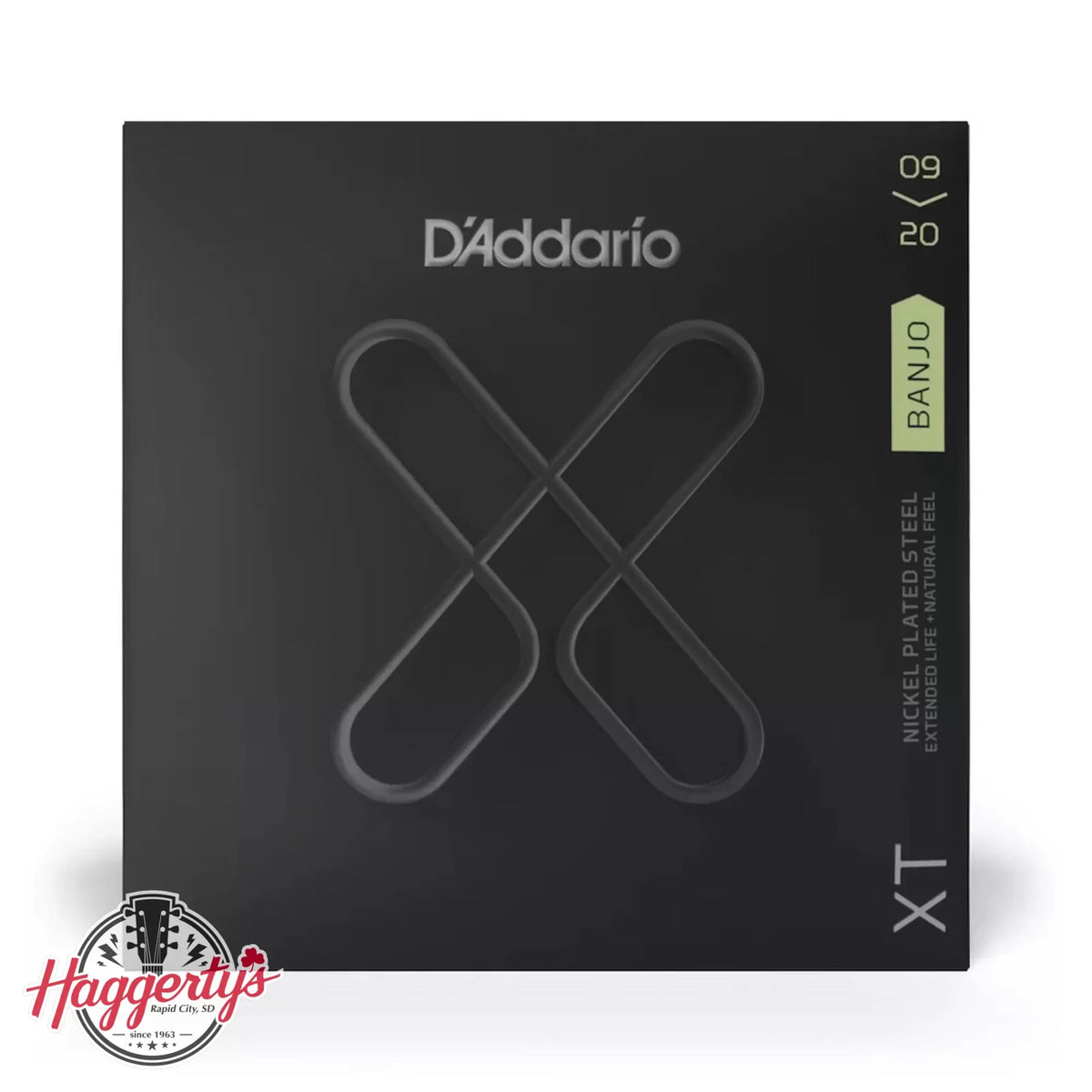 D'Addario XTJ0920 XT Nickel Plated Steel Banjo String Light 9-20