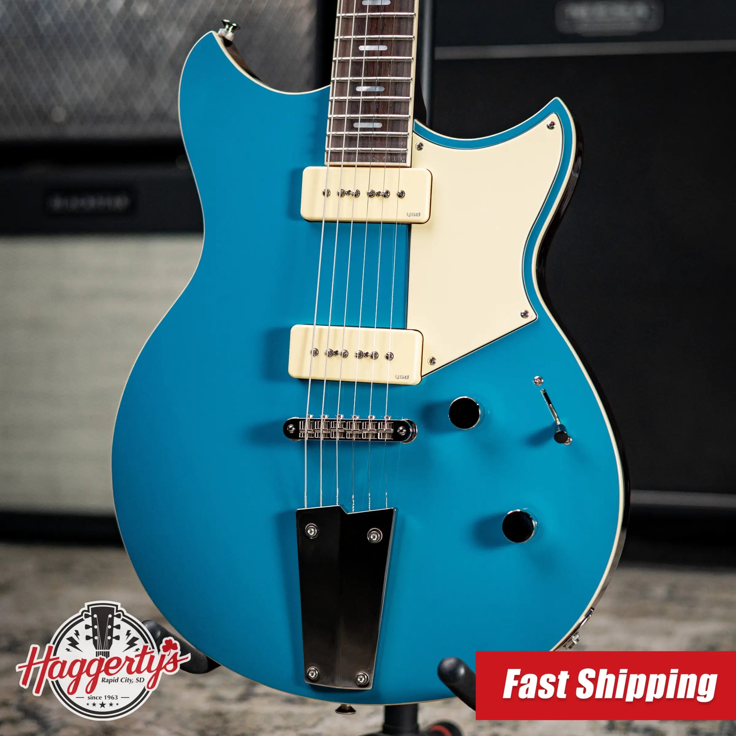 Yamaha Revstar RSS02T P-90 Electric Guitar - Swift Blue with Gig Bag