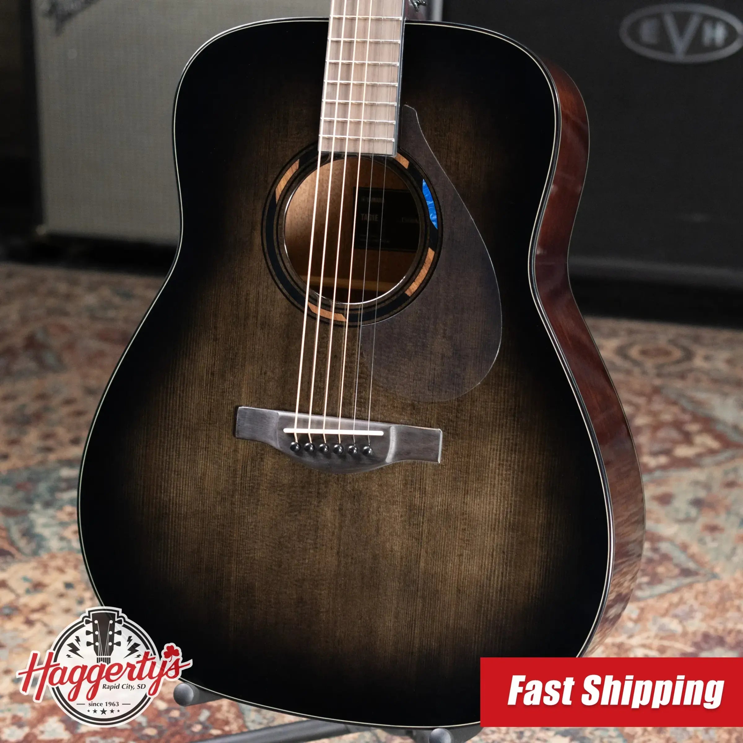 Yamaha TAG1E TransAcoustic Acoustic/Electric Guitar - Translucent Black with Gig Bag