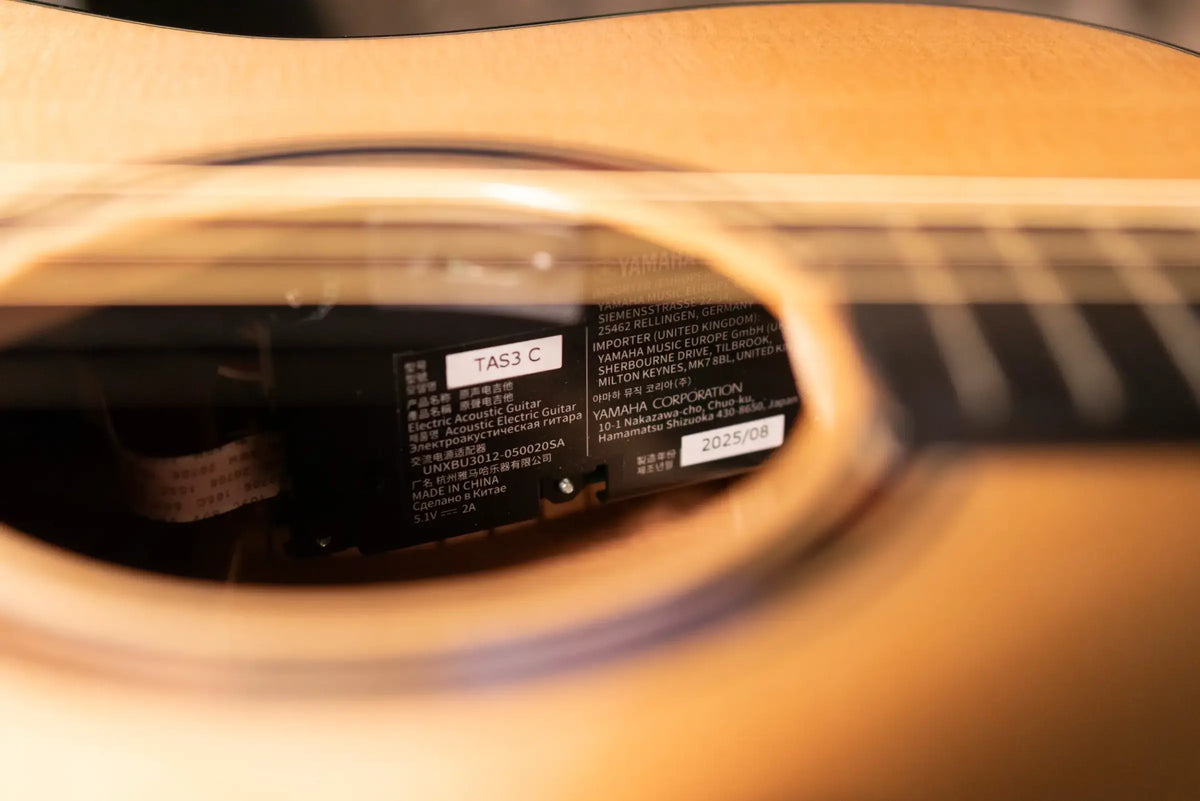 Yamaha TAS3 Concert Acoustic/Electric Guitar - Natural with Gig Bag - Demo