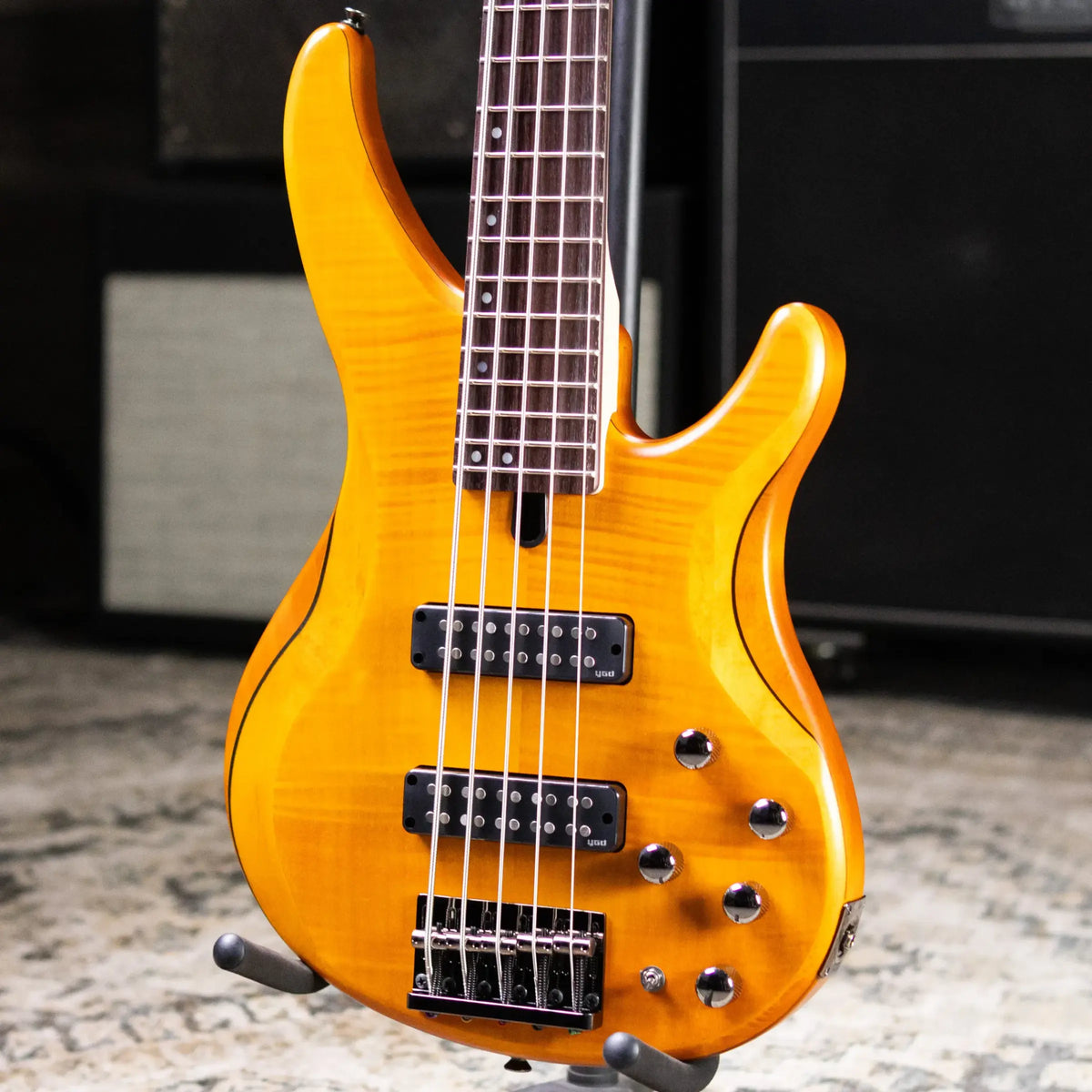 Yamaha TRBX605FM MA 5-String Bass - Matte Amber