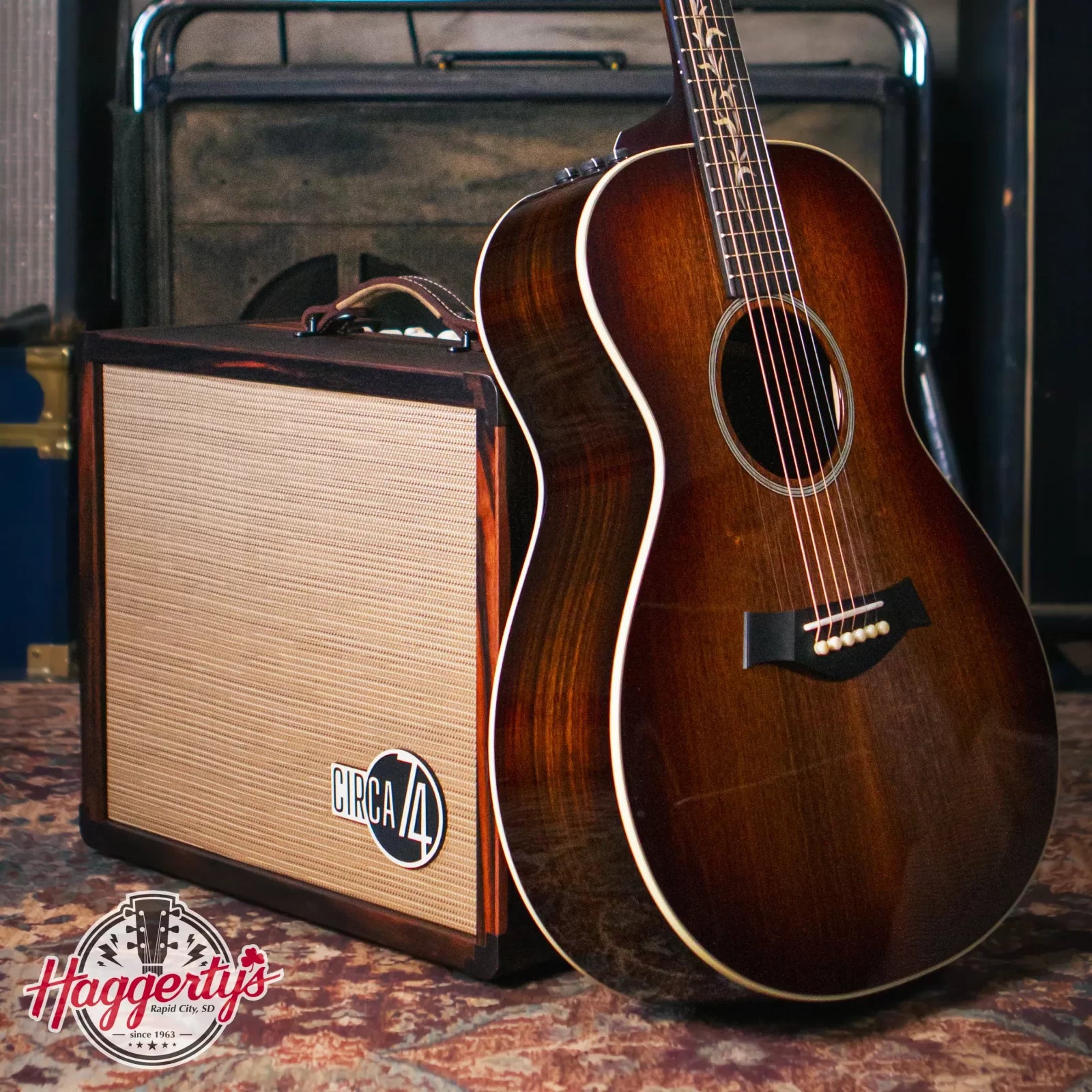 Taylor Custom Catch 2023 C22e #25 Grand Concert Acoustic/Electric Guitar & Circa 74 Amplifier Combo