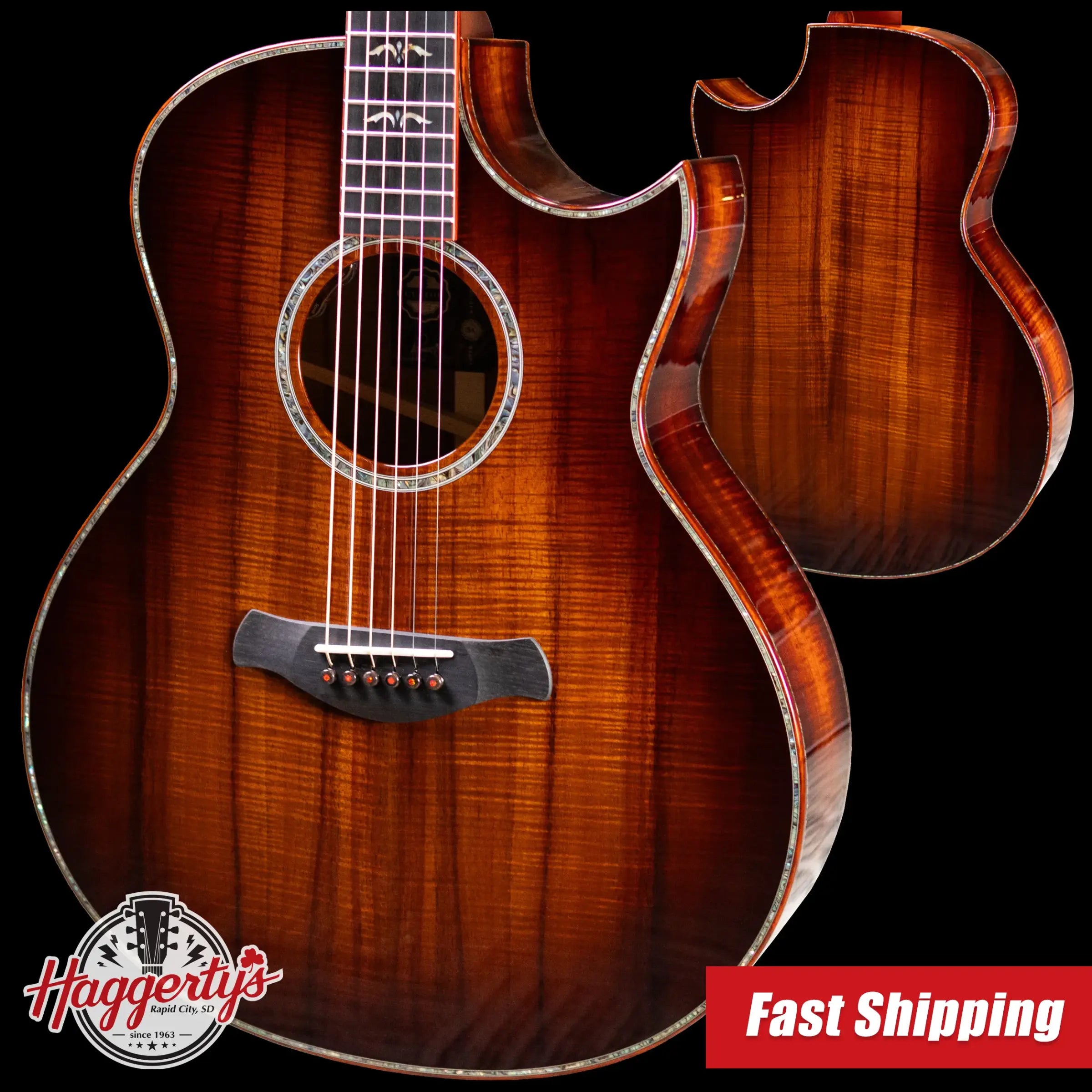 Taylor Custom Shop #C0714 Gold Label Super Auditorium Acoustic/Electric Guitar with Hardshell Case