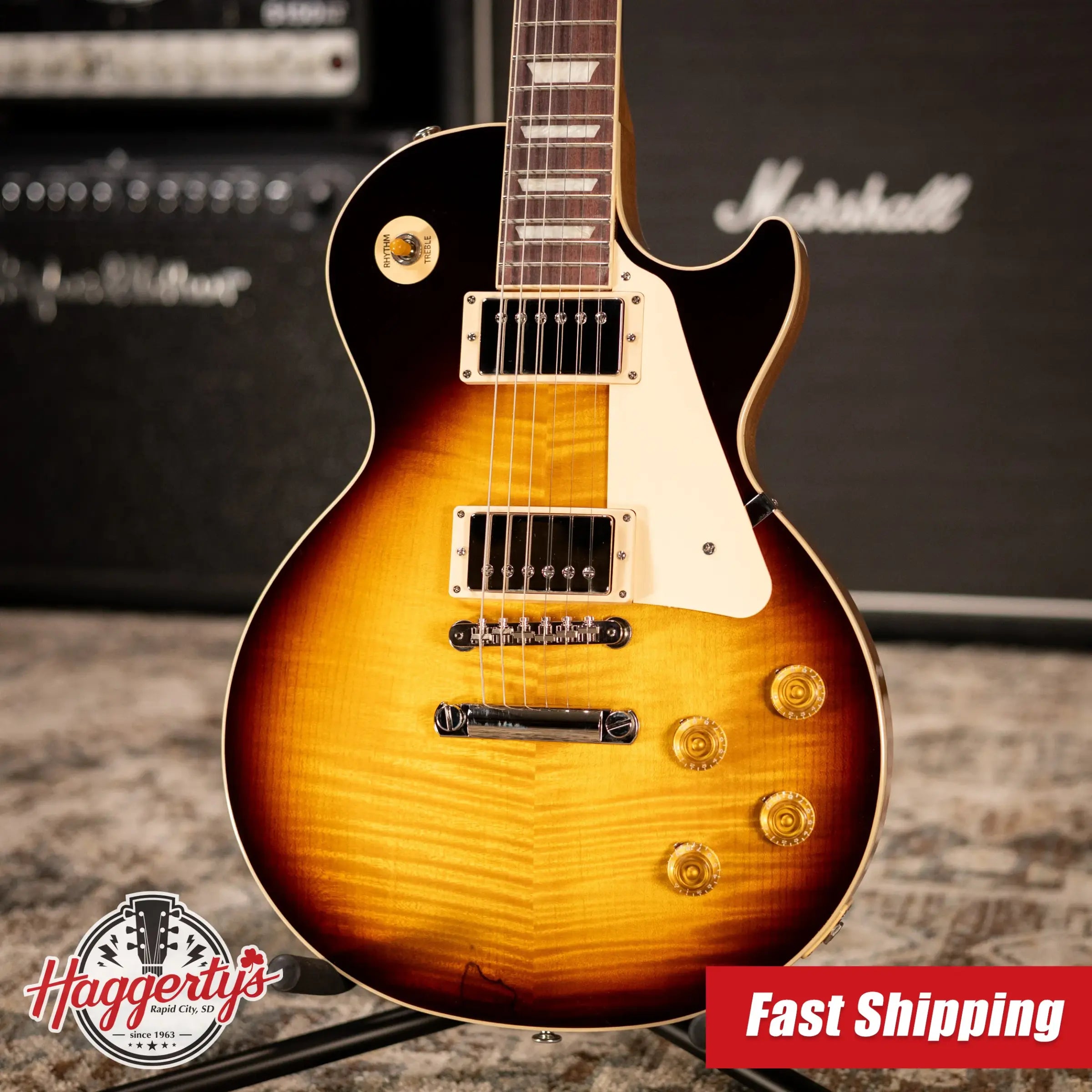 Gibson Les Paul Standard '50s Electric Guitar - Tobacco Burst with Hardshell Case