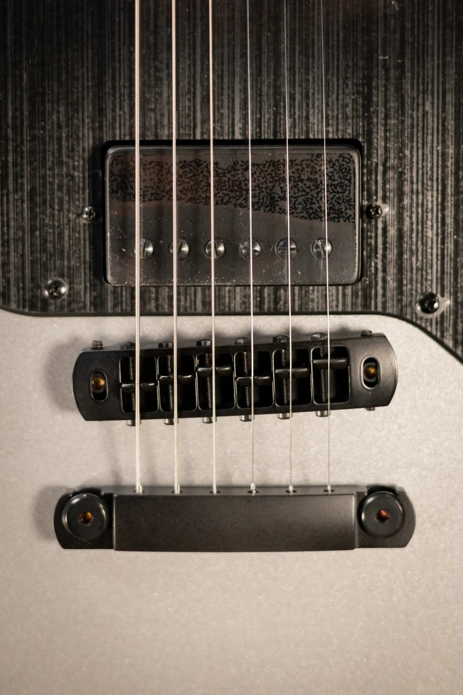 ESP LTD JD-1 Joe Duplantier Signature Electric Guitar - Silver Sunburst with Hardshell Case